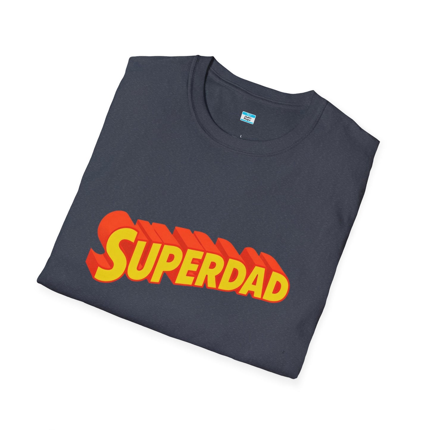 Superdad Graphic T-Shirt – Retro Comic Style Dad Tee, Fun Father’s Day Gift
