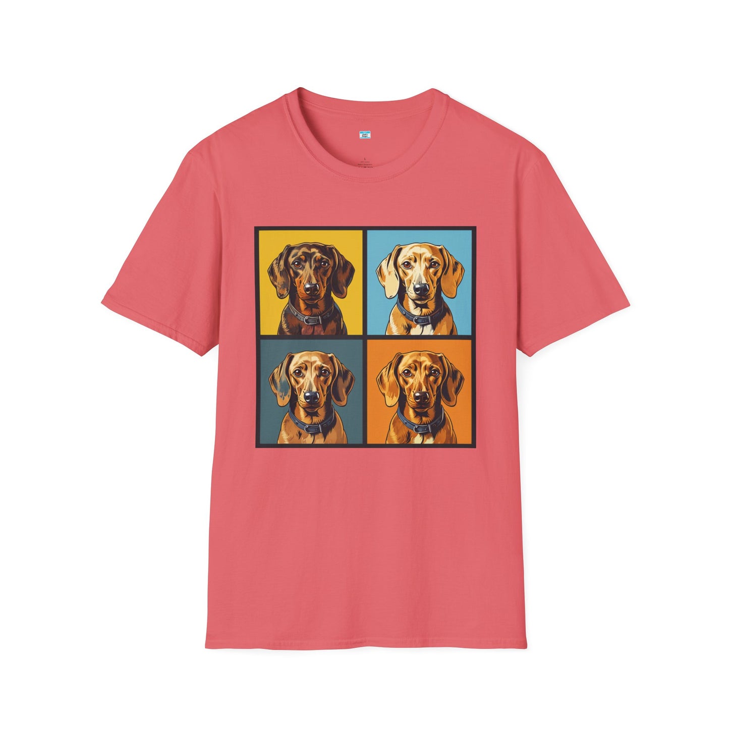 Pop Art Dachshund T-Shirt β Colorful Wiener Dog Lover Graphic Tee