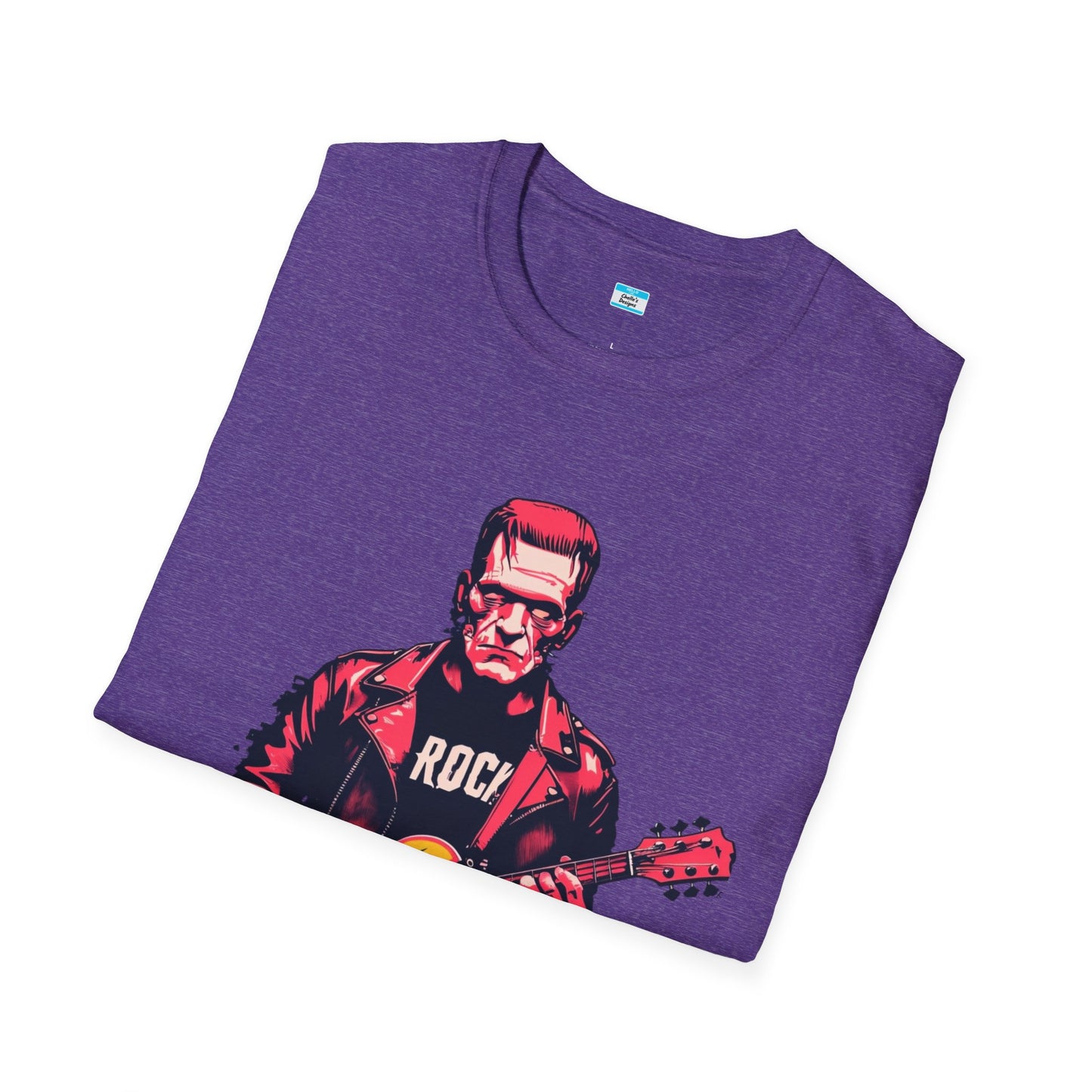 Frankenstein Rock Guitar T-Shirt – Horror Punk Monster Music Tee
