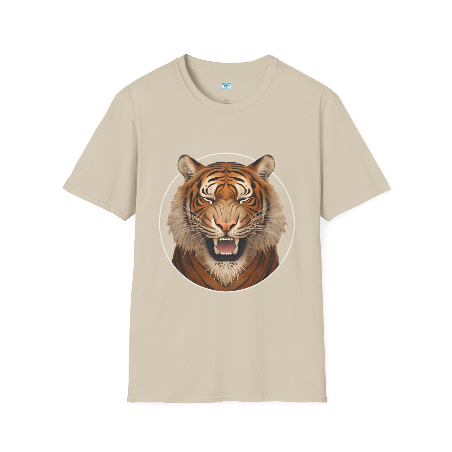 Roaring Tiger Face Graphic T-Shirt – Bold Wild Jungle Animal Tee for Men & Women