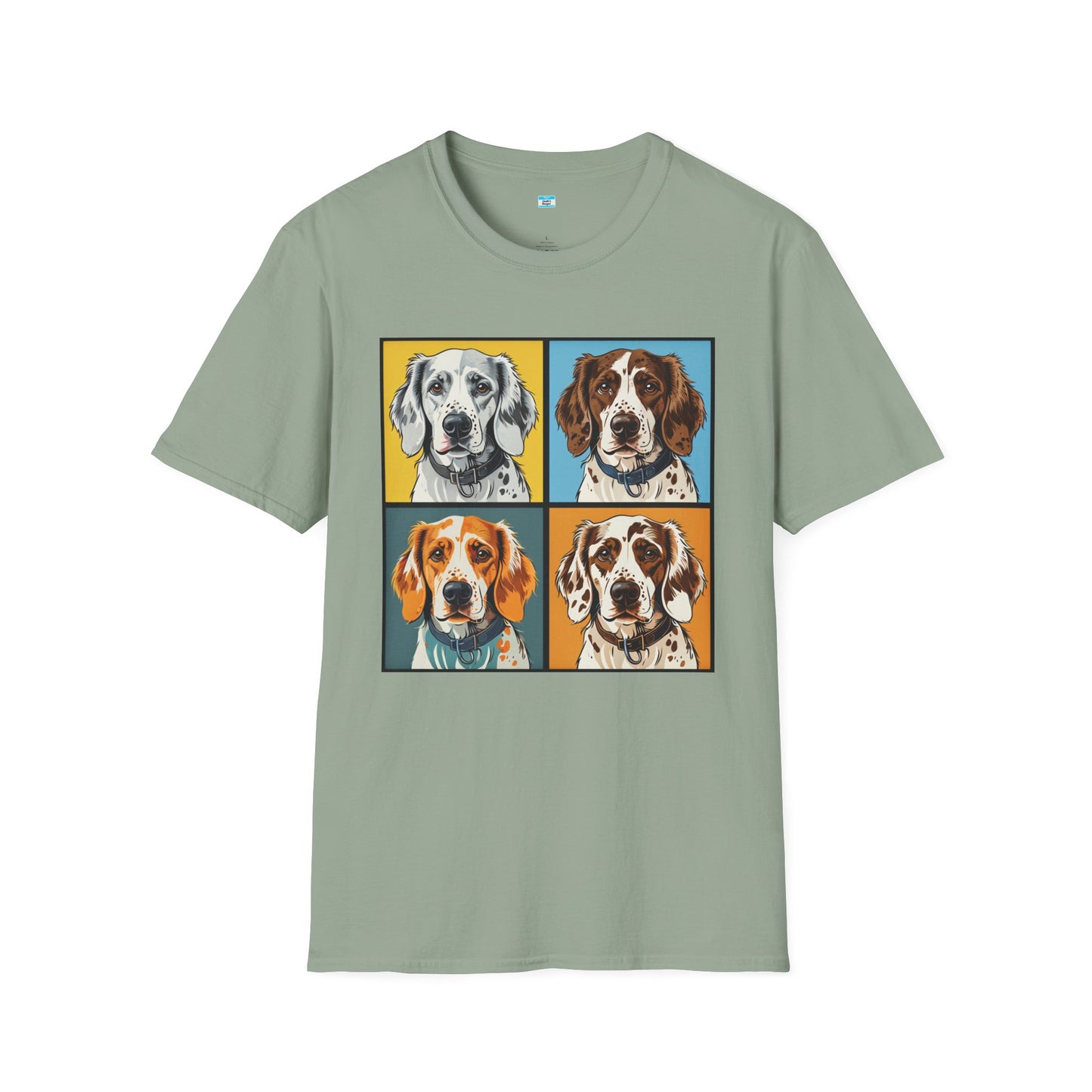 Pop Art English Setter T-Shirt β Colorful Dog Lover Graphic Tee