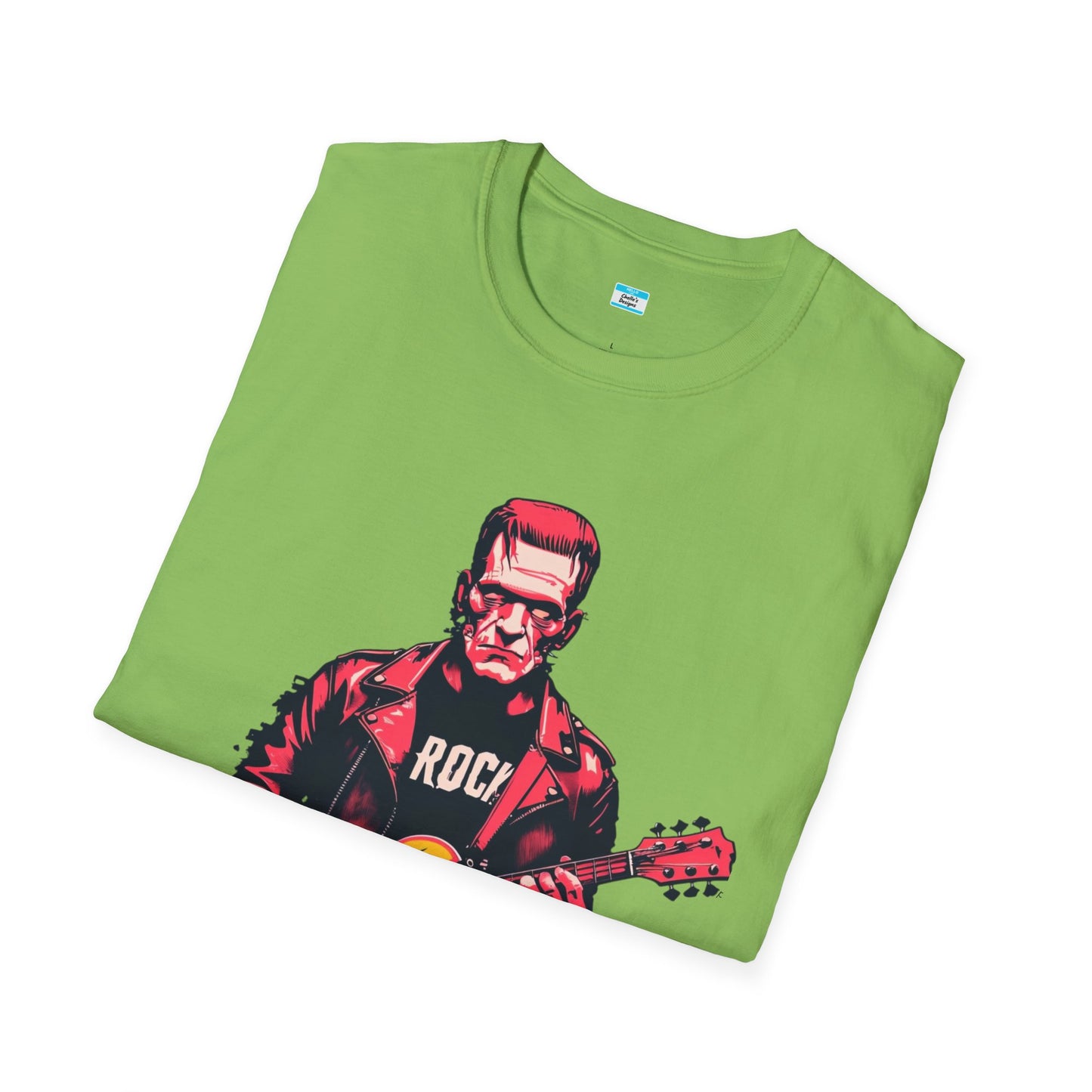Frankenstein Rock Guitar T-Shirt – Horror Punk Monster Music Tee