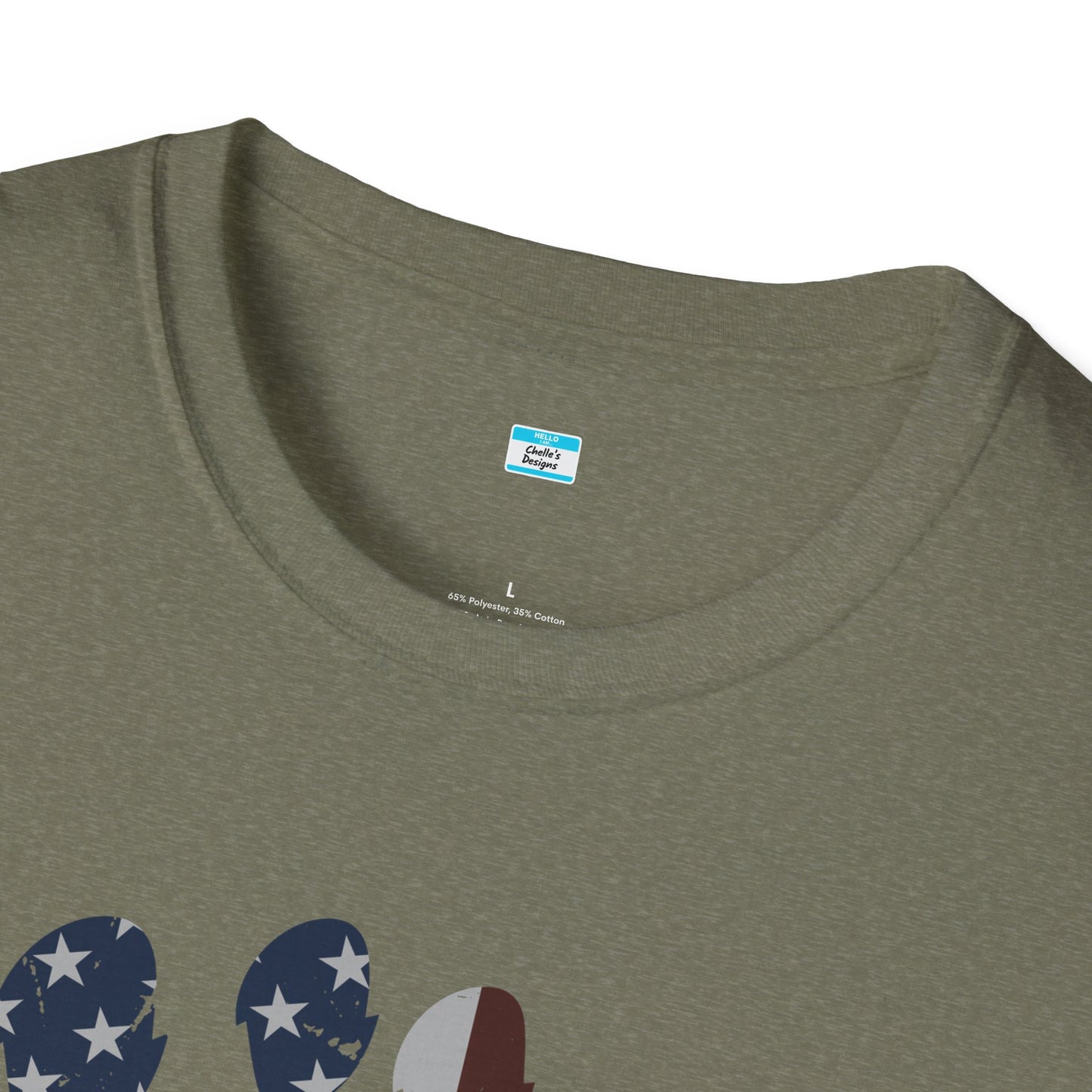 Patriotic Bigfoot Footprint T-Shirt, American Flag Sasquatch USA Tee