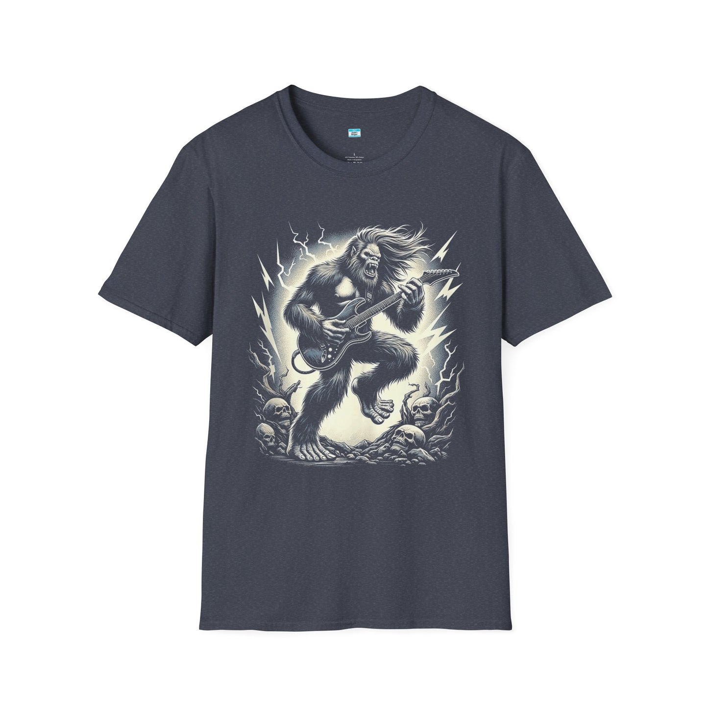 Metal Bigfoot T-Shirt β Funny Sasquatch Playing Guitar Rock Tee