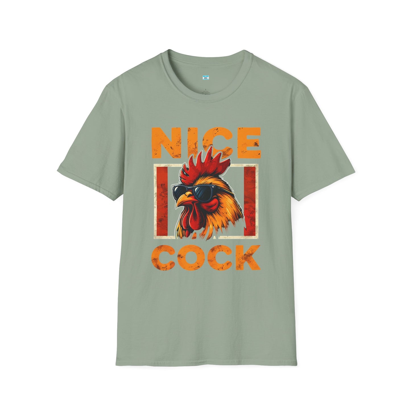 Nice Cock T-Shirt – Funny Rooster Graphic Tee, Farm Animal Humor Shirt