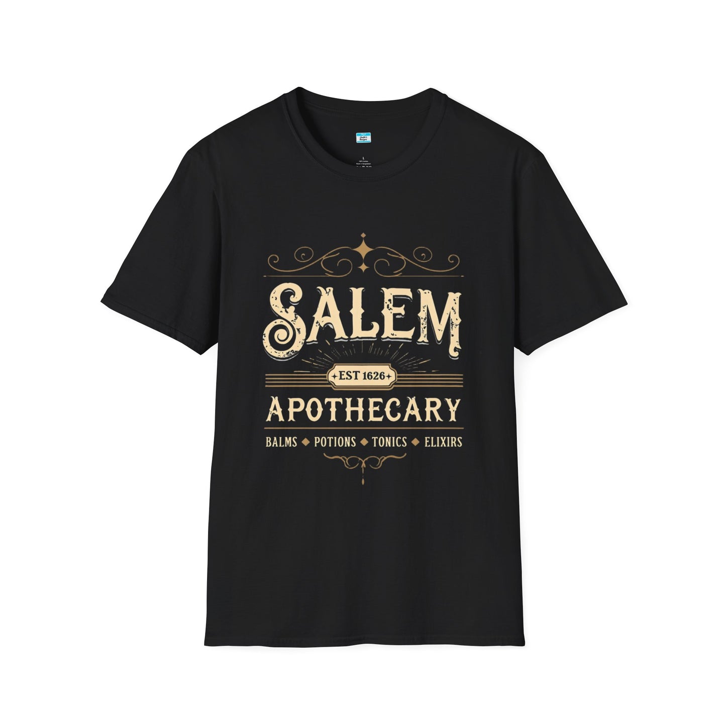 Salem Apothecary T-Shirt β Vintage Witchy Halloween Tee | Potions, Elixirs & Magic Design