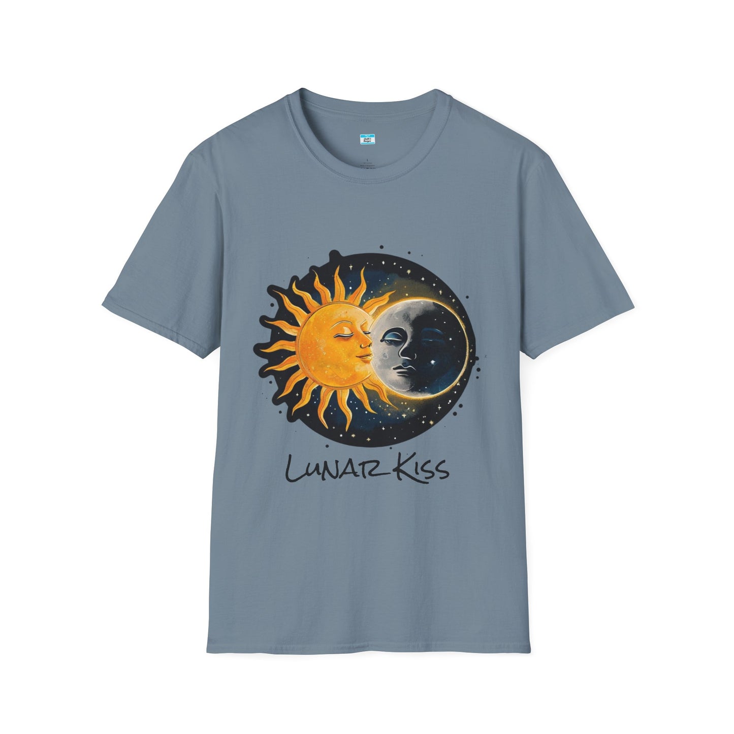 Lunar Kiss T-Shirt β Romantic Sun and Moon Celestial Graphic Tee