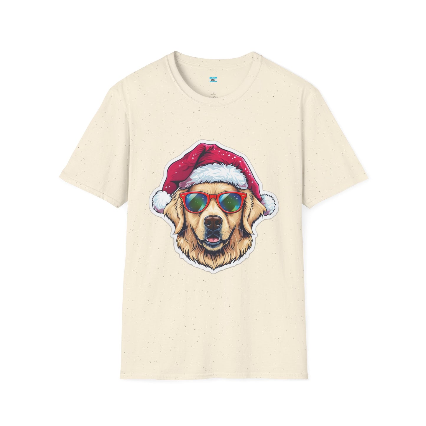 Christmas Dog T-Shirt β Cool Golden Retriever Santa Hat Holiday Tee