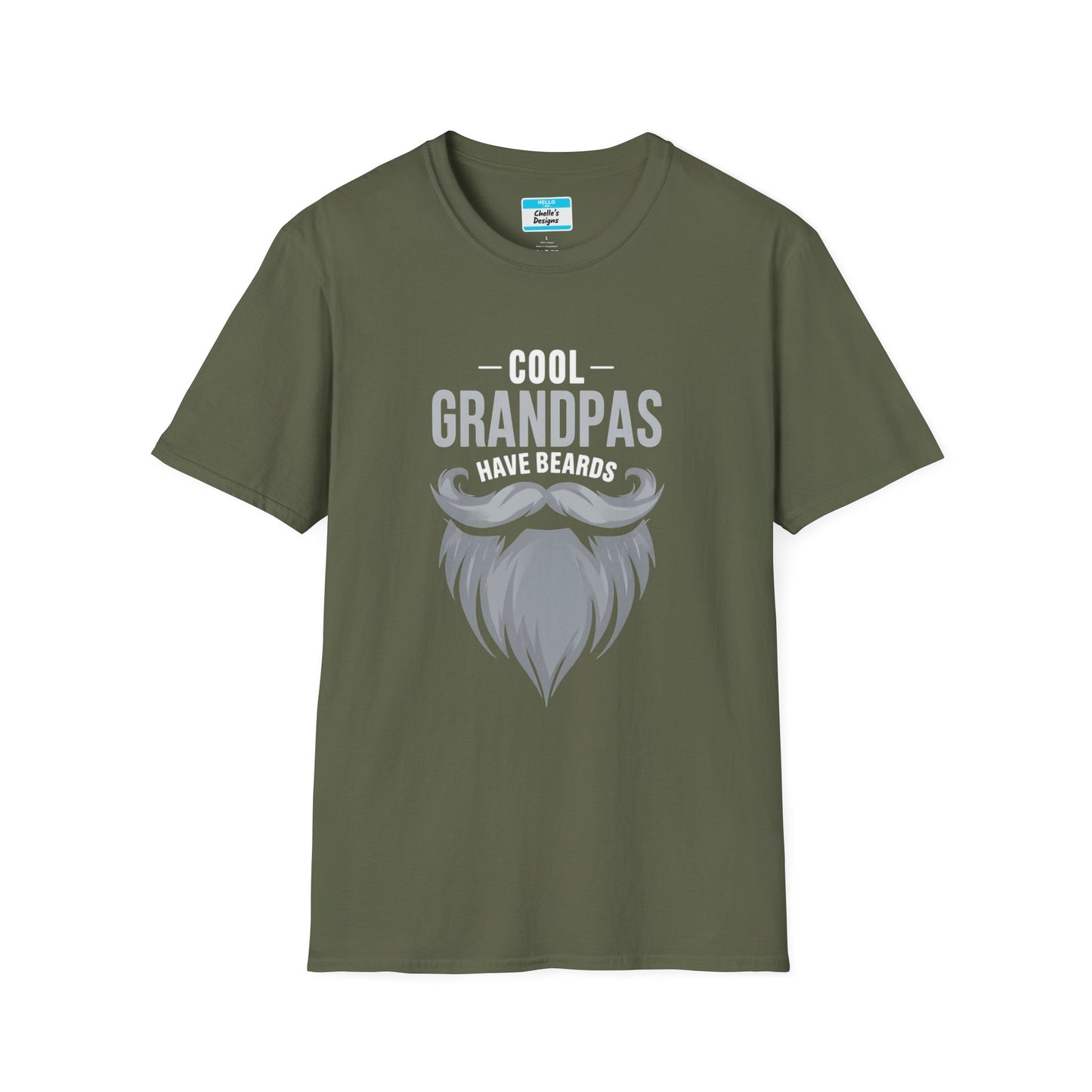 Cool Dads Have Gray Beards T-Shirt | Funny Father’s Day Gift Beard Graphic Tee