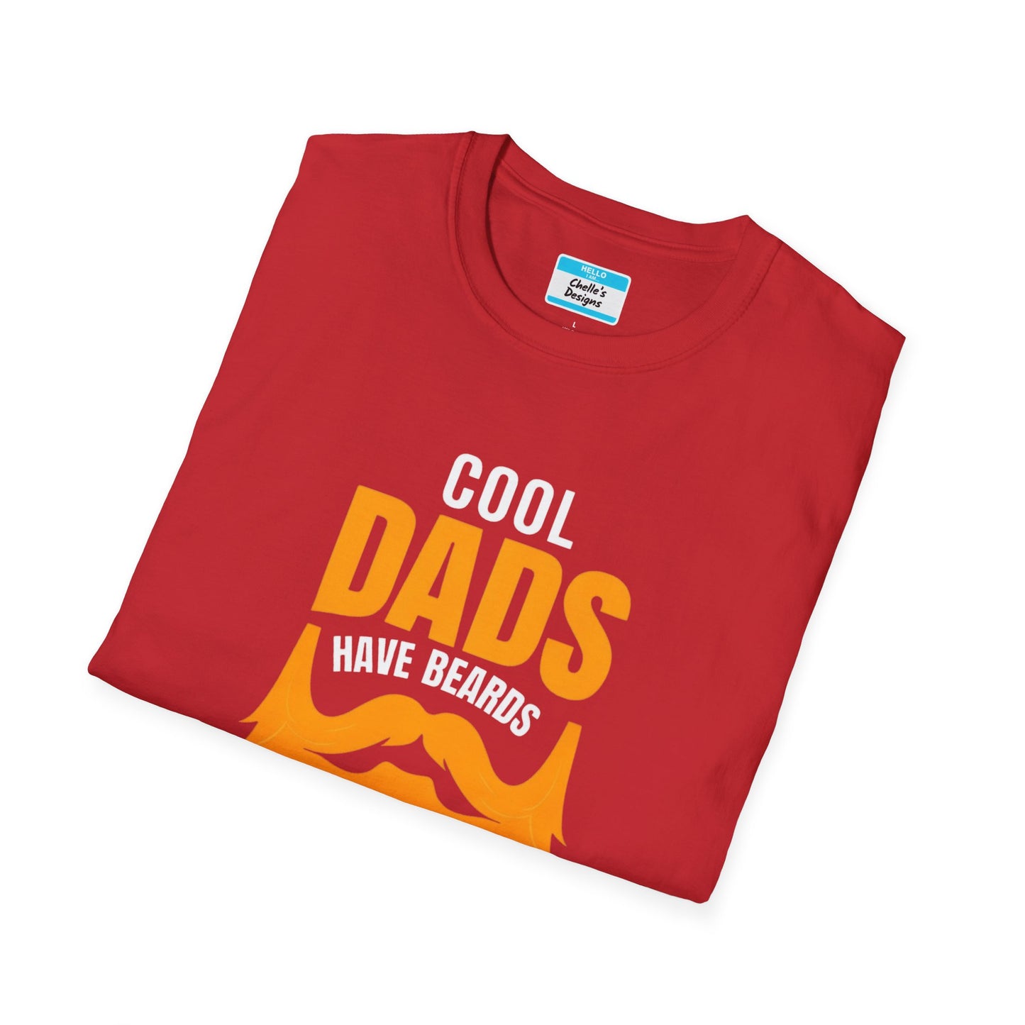 Cool Dads Have Ginger Beards T-Shirt | Funny Father’s Day Gift Beard Graphic Tee