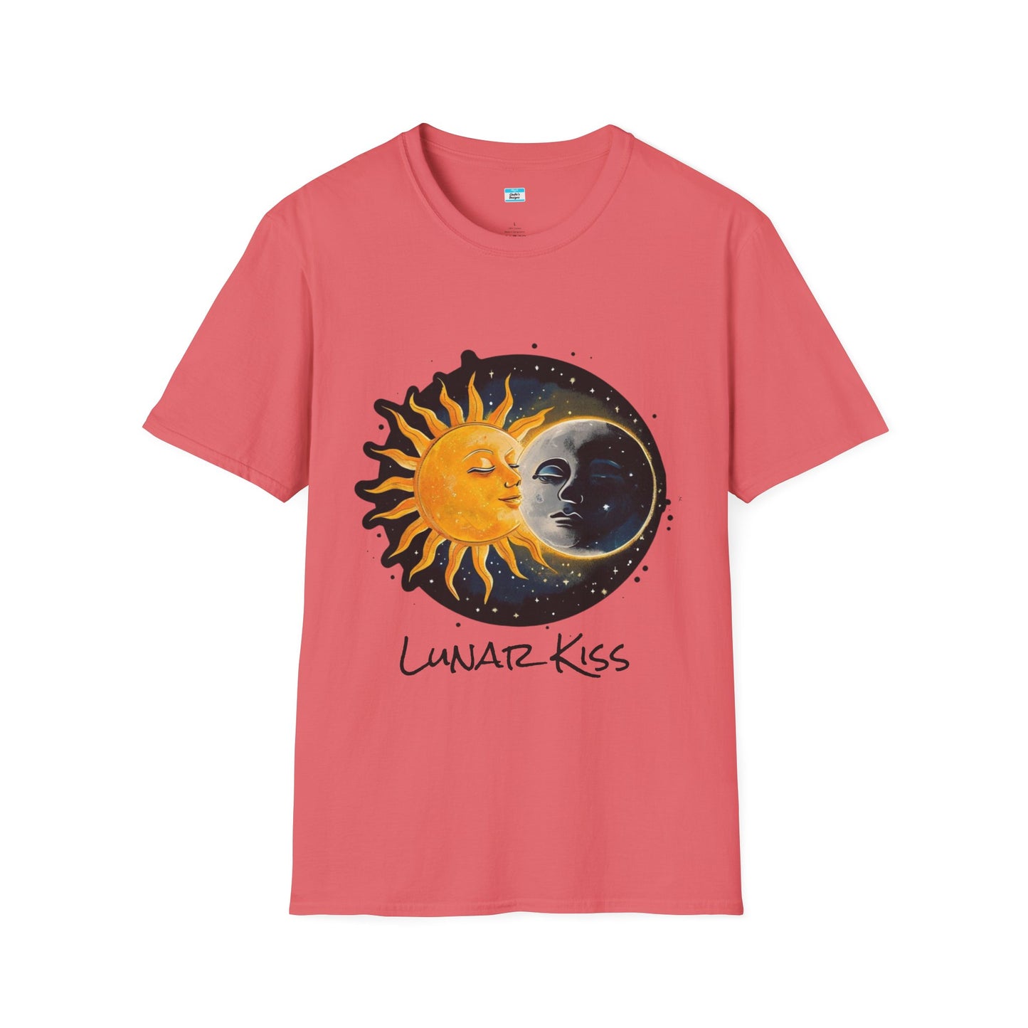 Lunar Kiss T-Shirt β Romantic Sun and Moon Celestial Graphic Tee