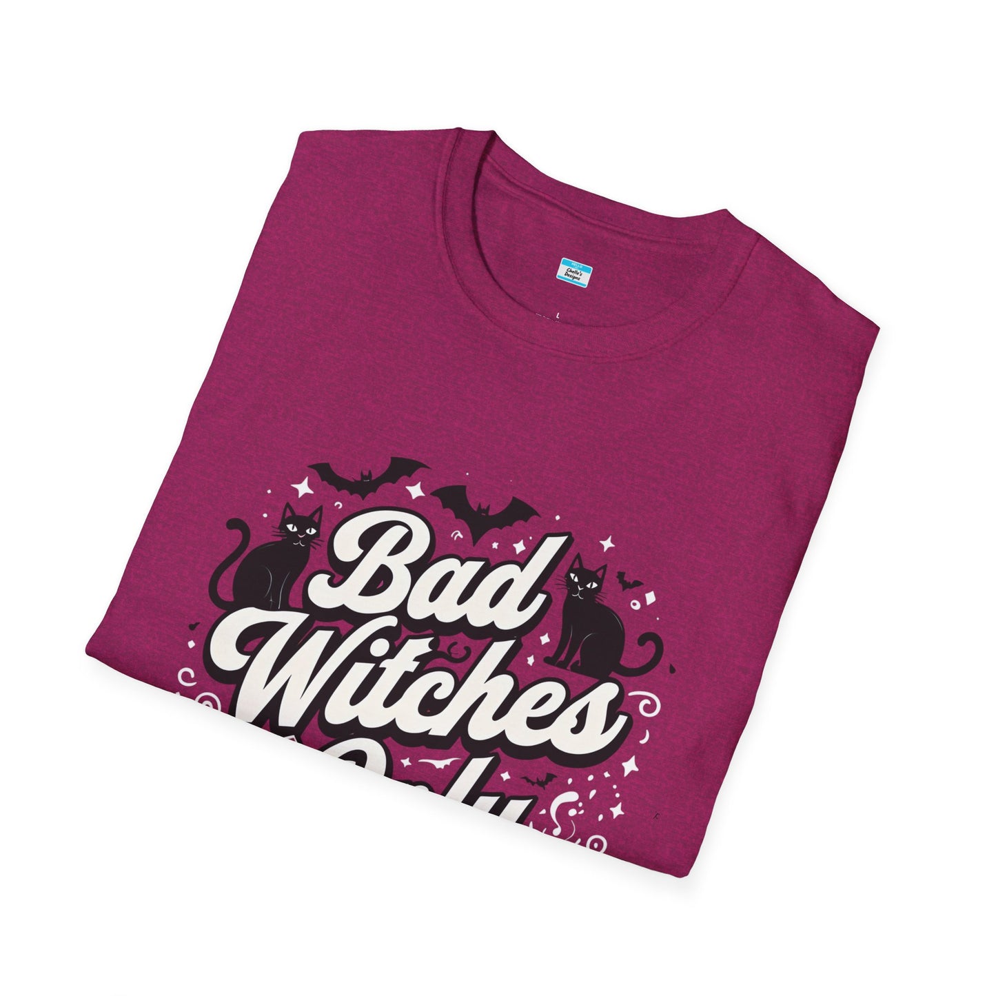 Bad Witches Only T-Shirt – Cute Pink Halloween Witch Graphic Tee