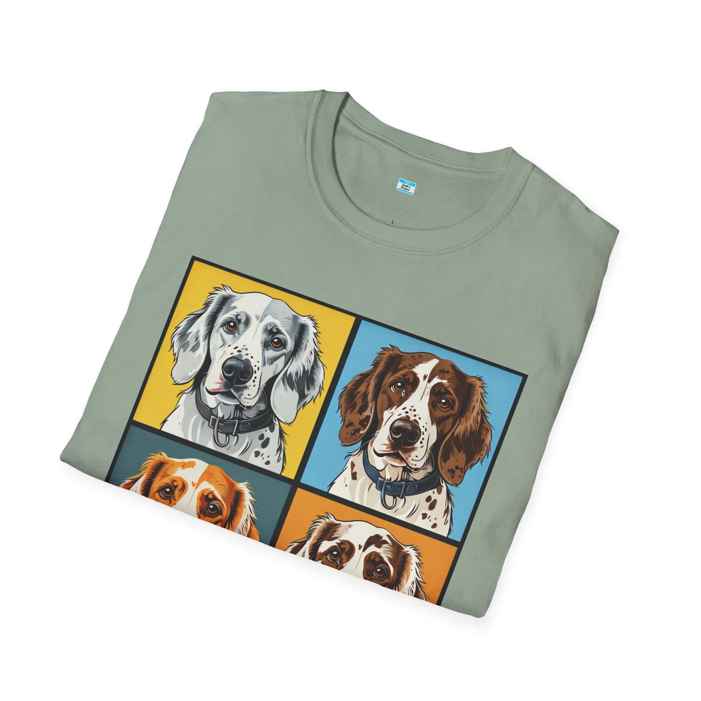 Pop Art English Setter T-Shirt β Colorful Dog Lover Graphic Tee