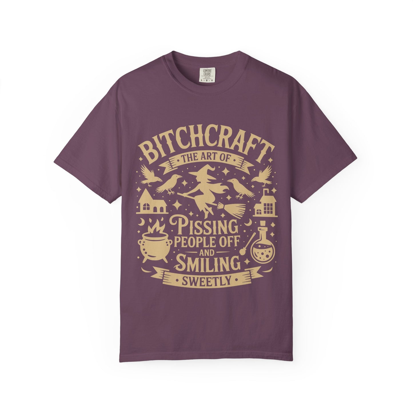 Bitchcraft – Funny Witchy T-Shirt | Gothic Witch Humor Tee