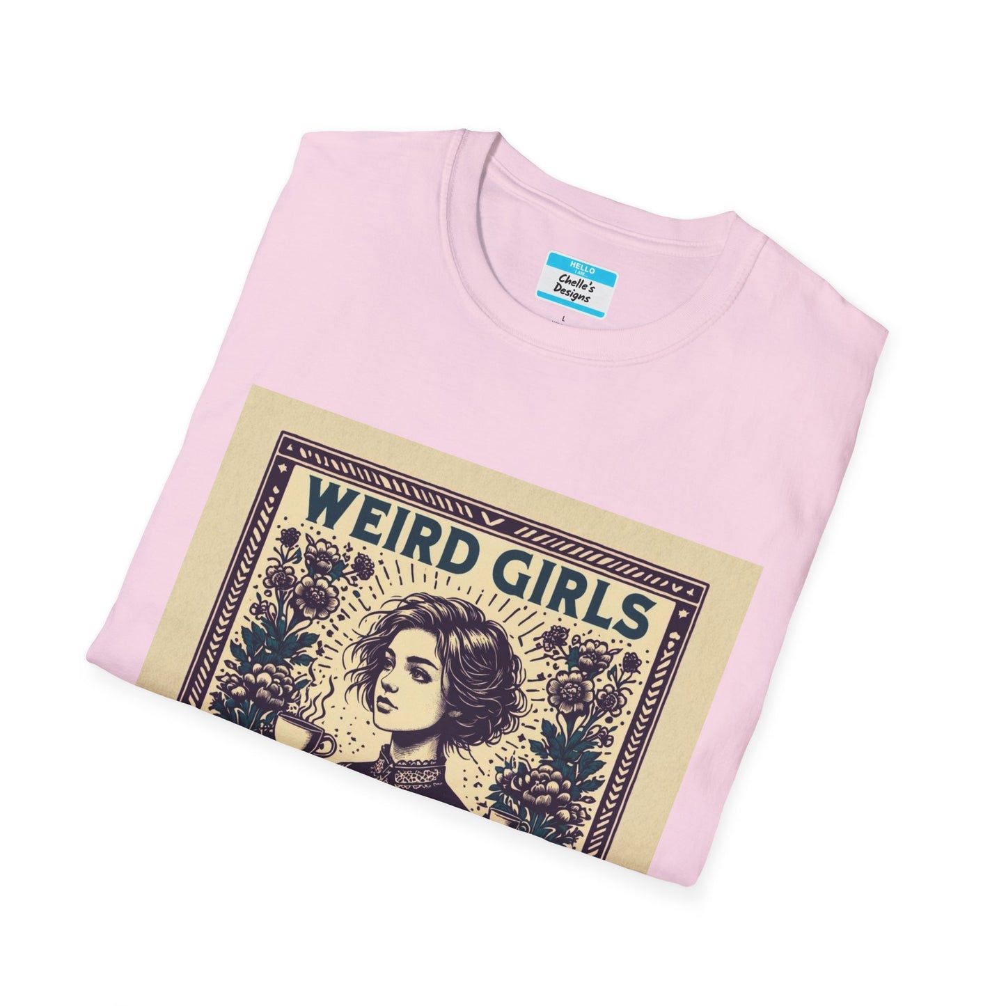Weird Girls Club T-Shirt | Aesthetic Vintage Book Lover Graphic Tee for Women