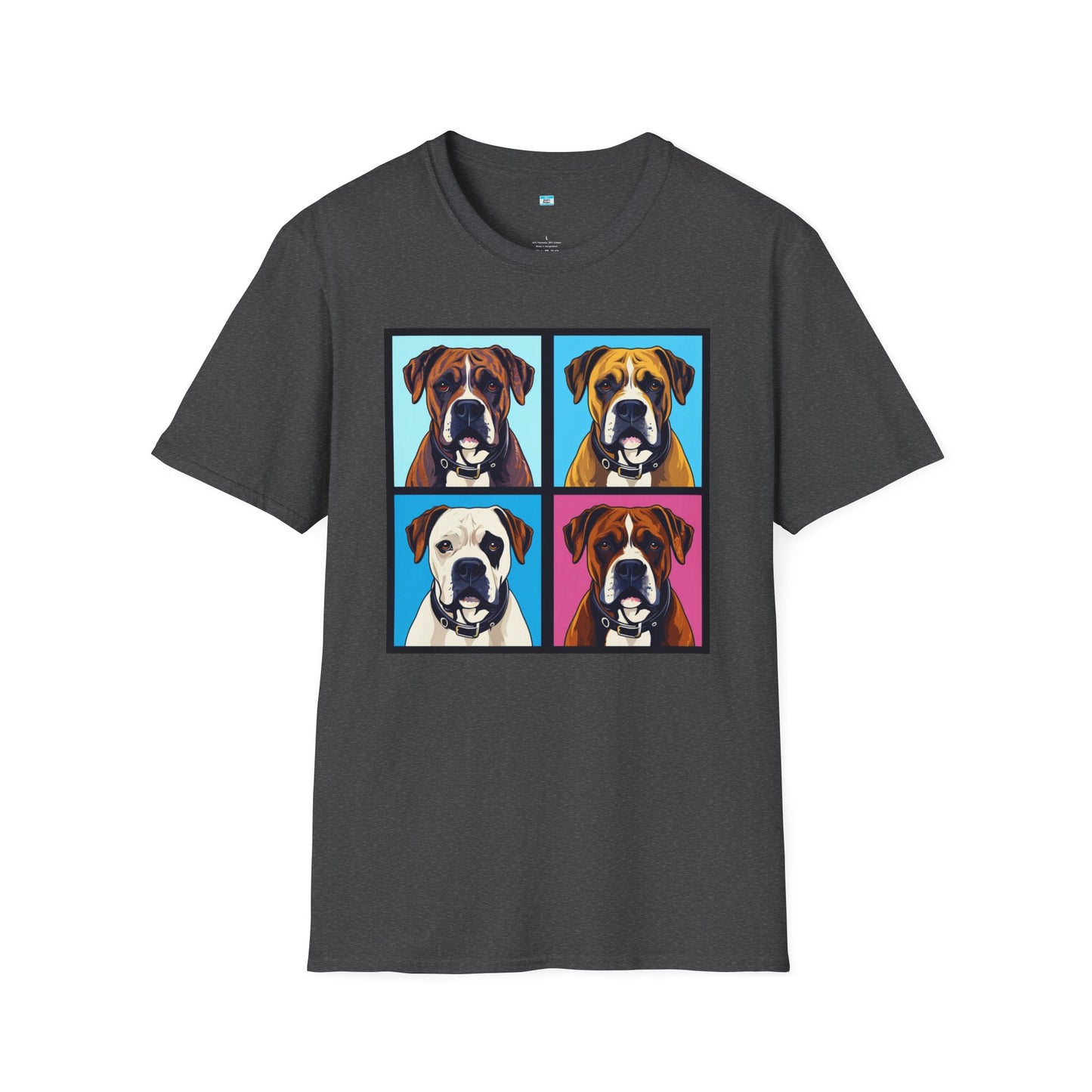 Pop Art Boxer Dog T-Shirt – Colorful Boxer Lover Graphic Tee