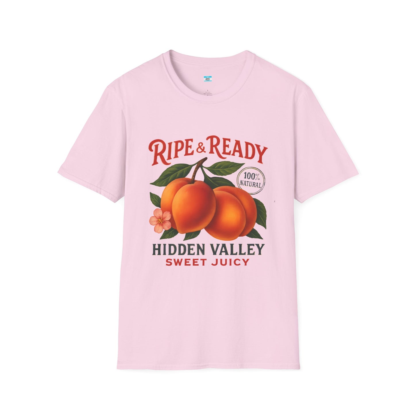 Ripe & Ready Peach T-Shirt β Hidden Valley Sweet Juicy Vintage Fruit Tee