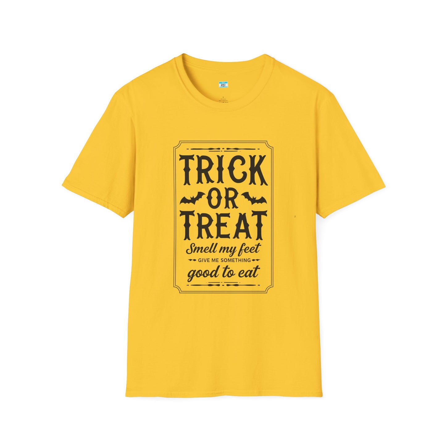 Funny Halloween “Trick or Treat Smell My Feet” T-Shirt – Spooky Season Graphic Tee