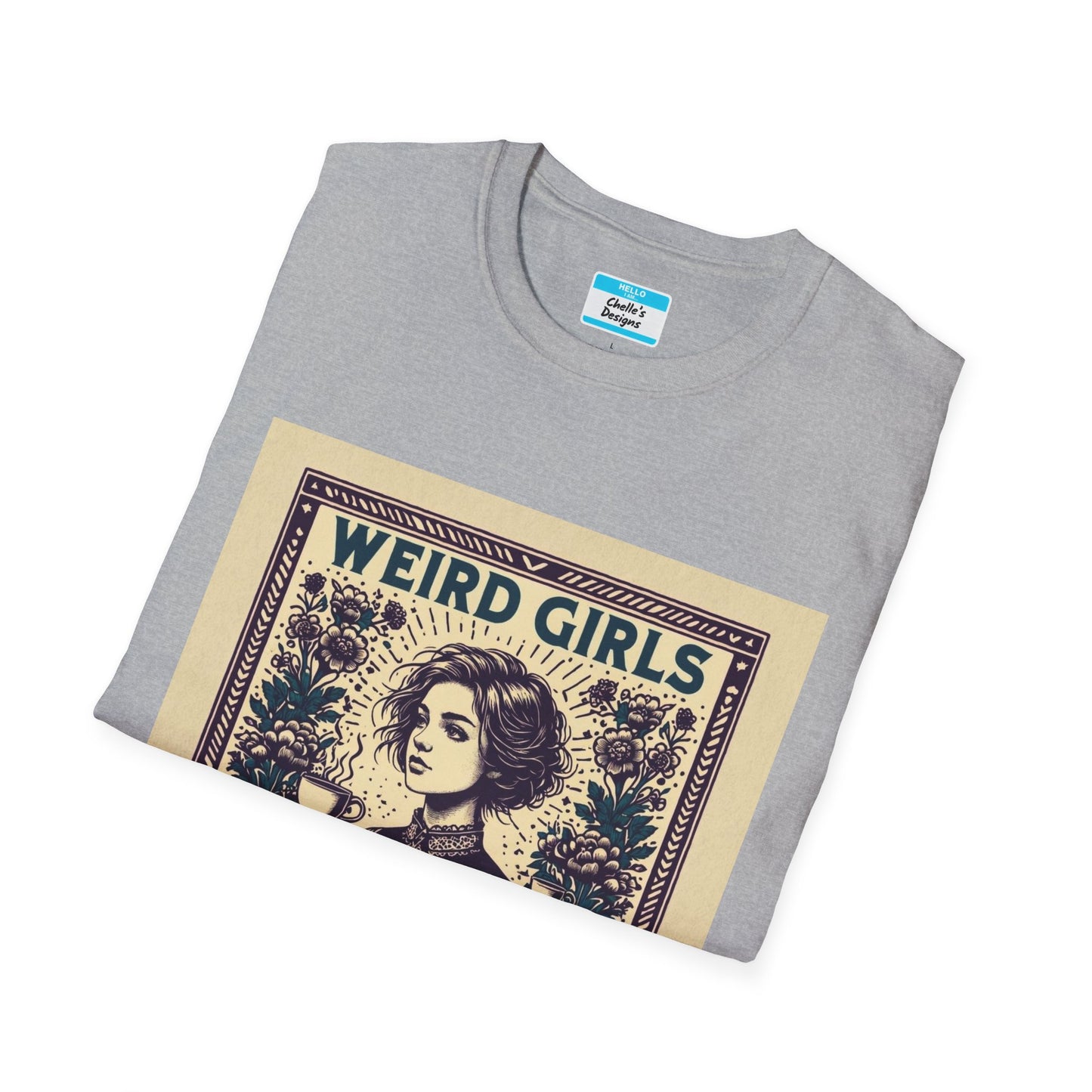 Weird Girls Club T-Shirt | Aesthetic Vintage Book Lover Graphic Tee for Women