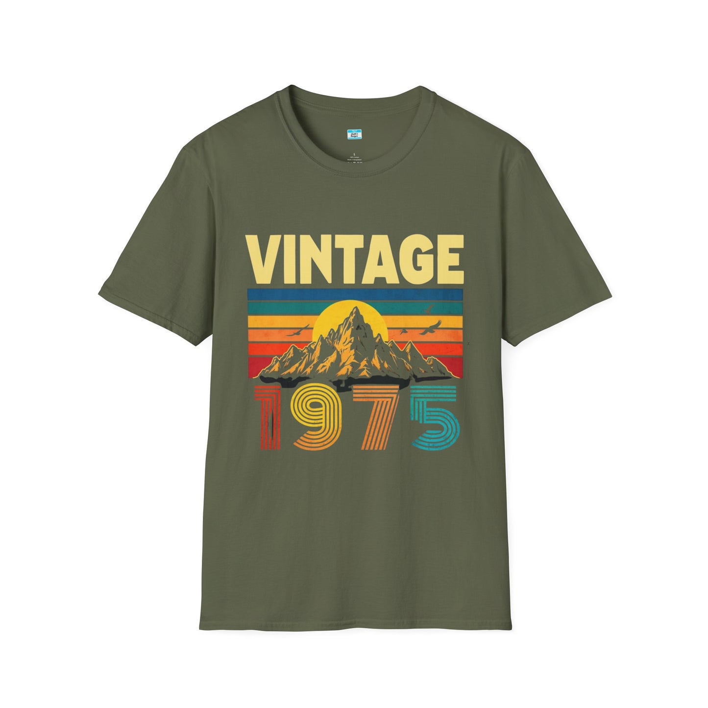 Vintage 1975 T-Shirt β Retro Sunset Mountain 70s Birthday Tee