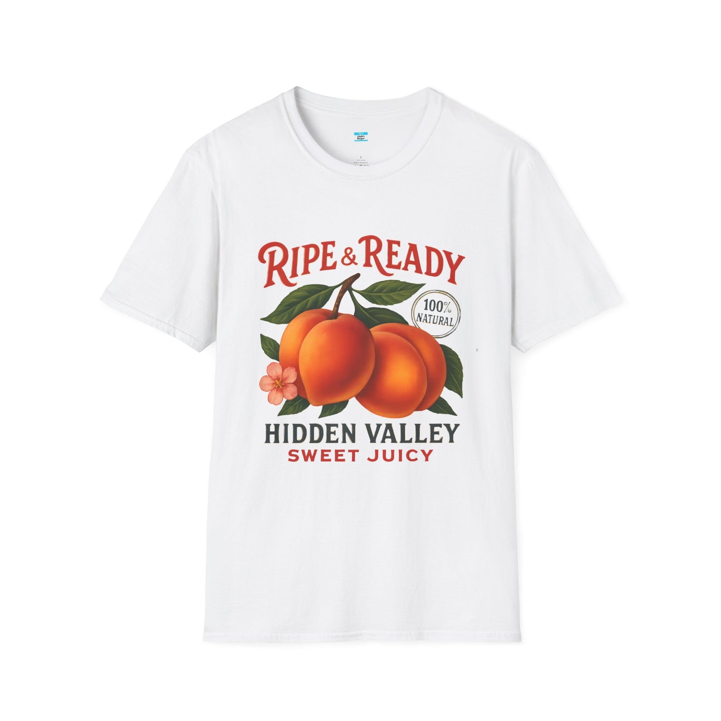 Ripe & Ready Peach T-Shirt β Hidden Valley Sweet Juicy Vintage Fruit Tee