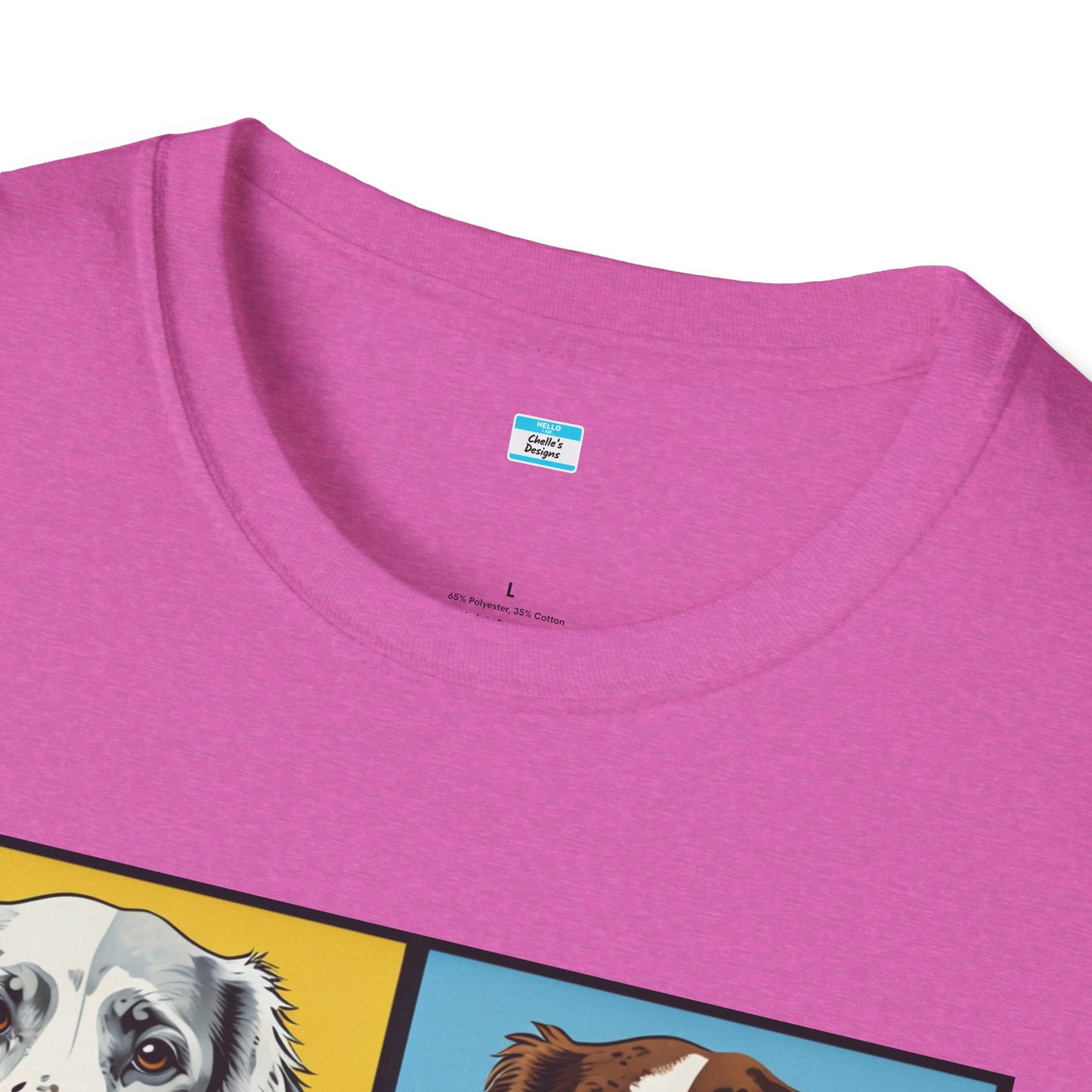 Pop Art English Setter T-Shirt β Colorful Dog Lover Graphic Tee