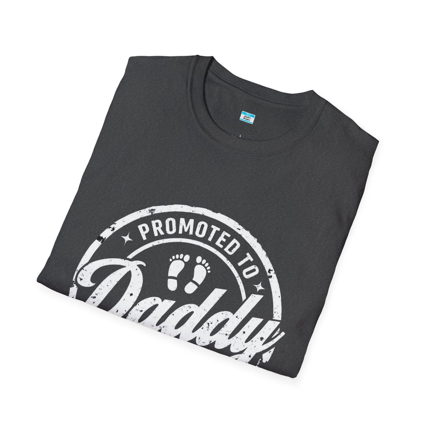 Promoted to Daddy Est. 2025 T-Shirt – New Dad Gift, First Father’s Day Tee, Best Dad Ever Shirt