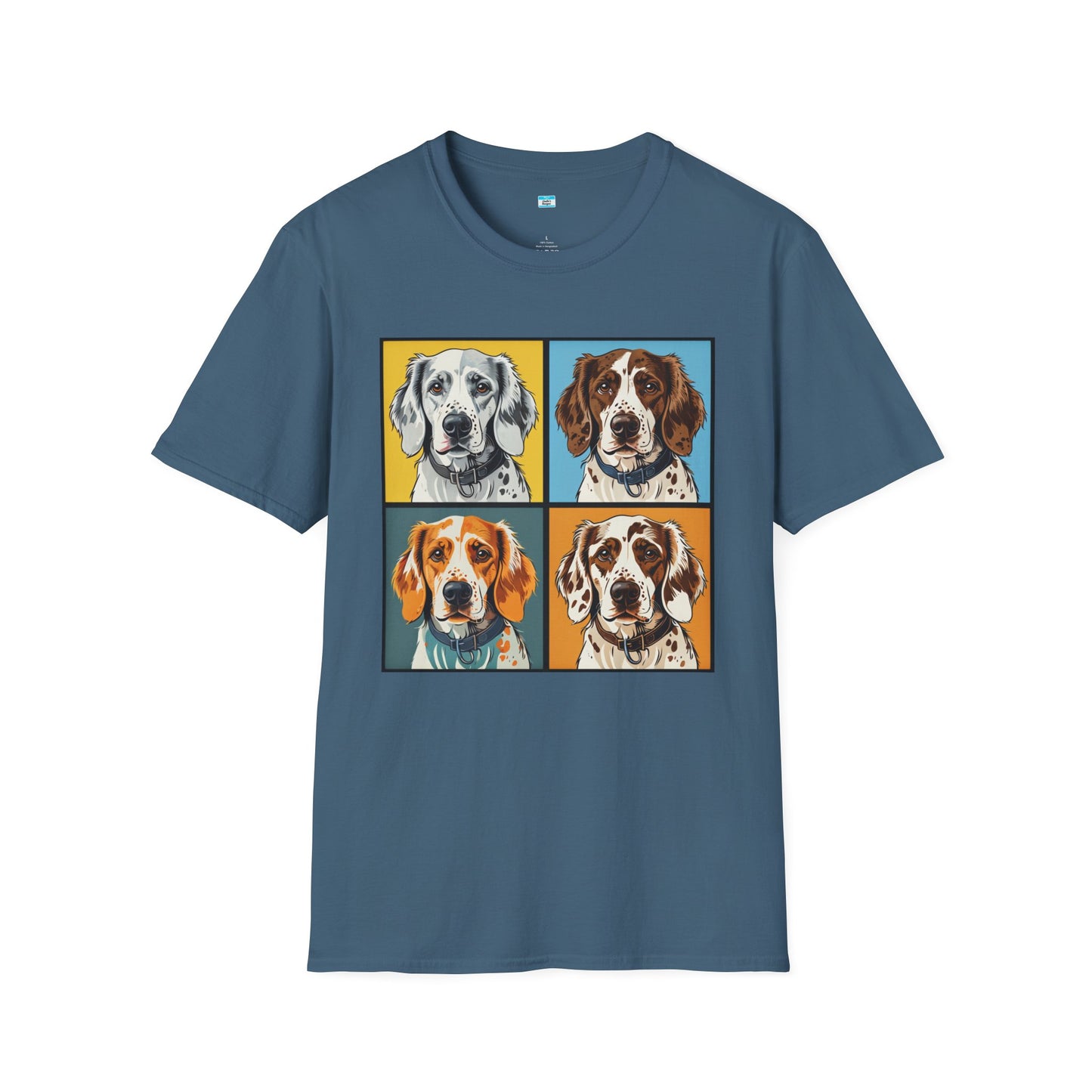Pop Art English Setter T-Shirt β Colorful Dog Lover Graphic Tee