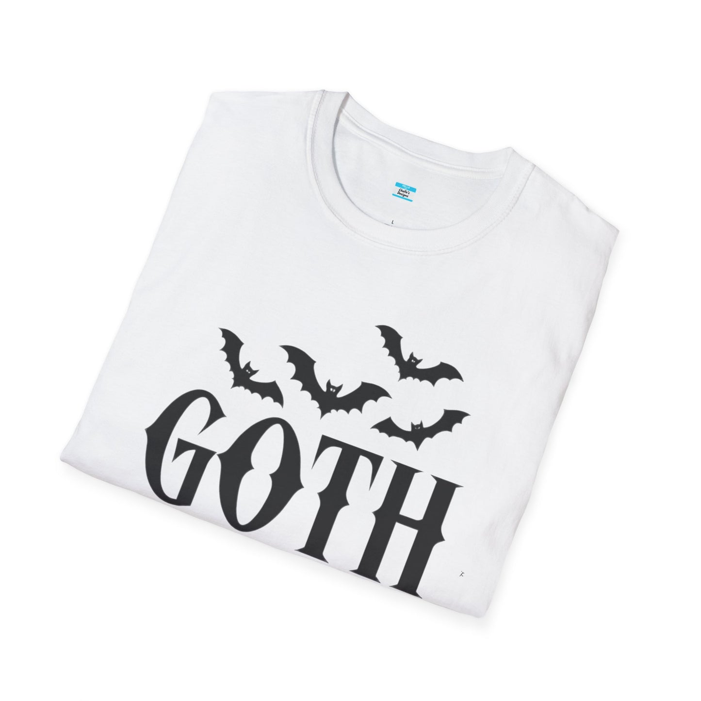 Goth Mama T-Shirt β Moon Phase & Bat Graphic Tee for Spooky Moms