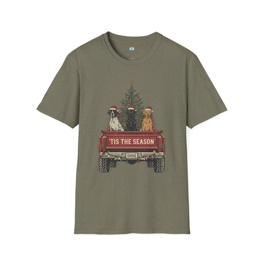 ’Tis The Season Christmas Truck Dog Shirt – Festive Holiday Dog Lover Tee
