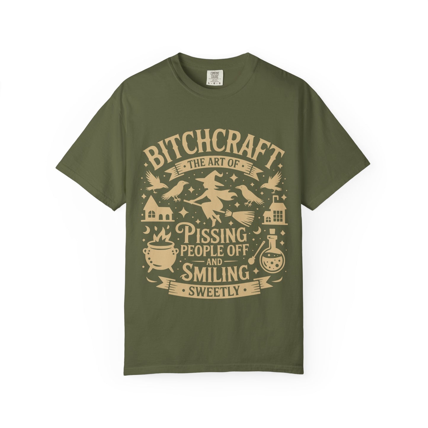 Bitchcraft – Funny Witchy T-Shirt | Gothic Witch Humor Tee