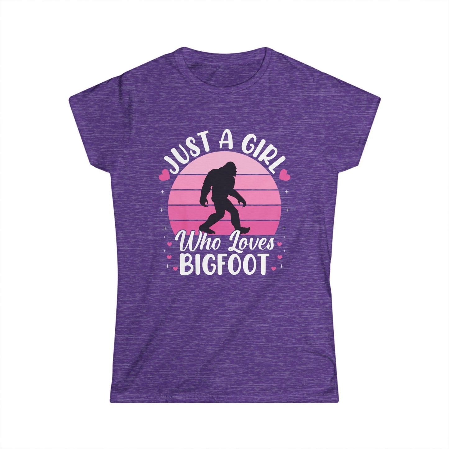 Just a Girl Who Loves Bigfoot T-Shirt β Cute Funny Sasquatch Lover Tee