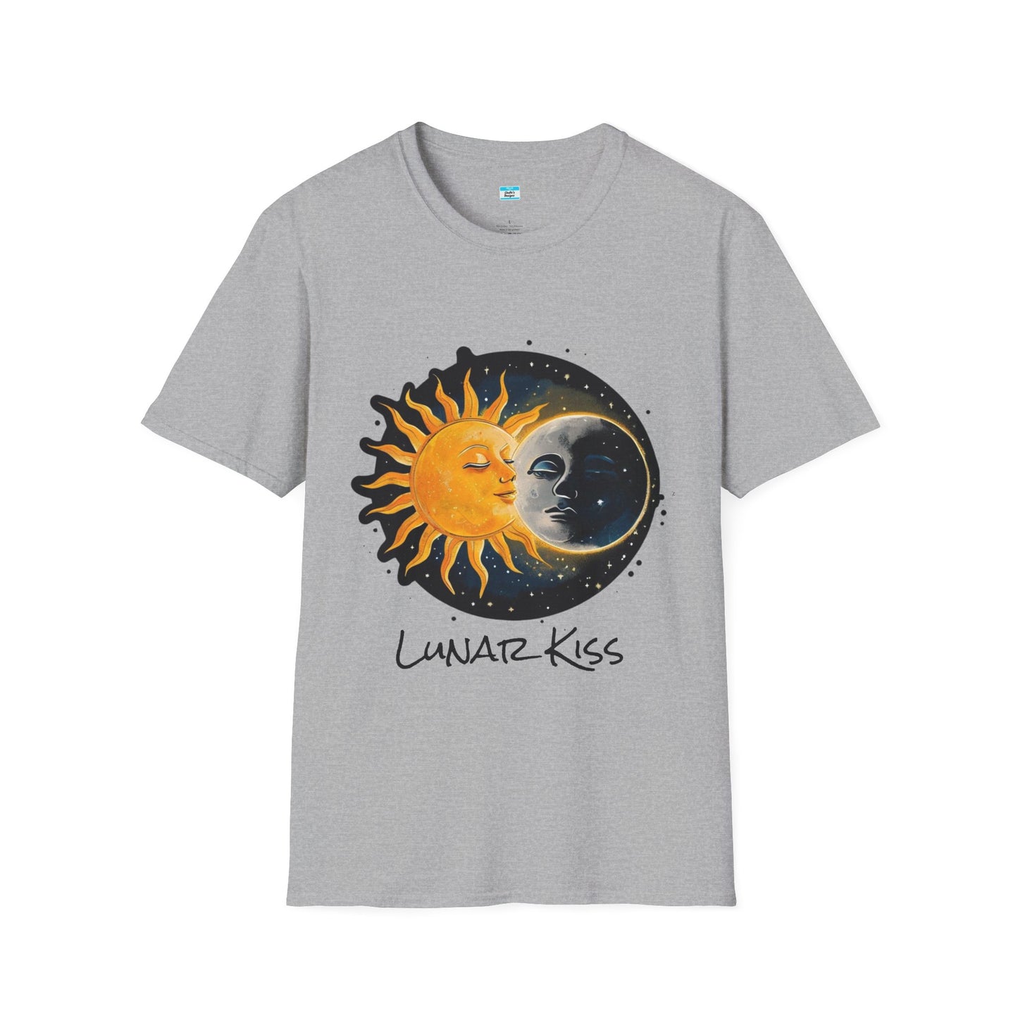 Lunar Kiss T-Shirt β Romantic Sun and Moon Celestial Graphic Tee