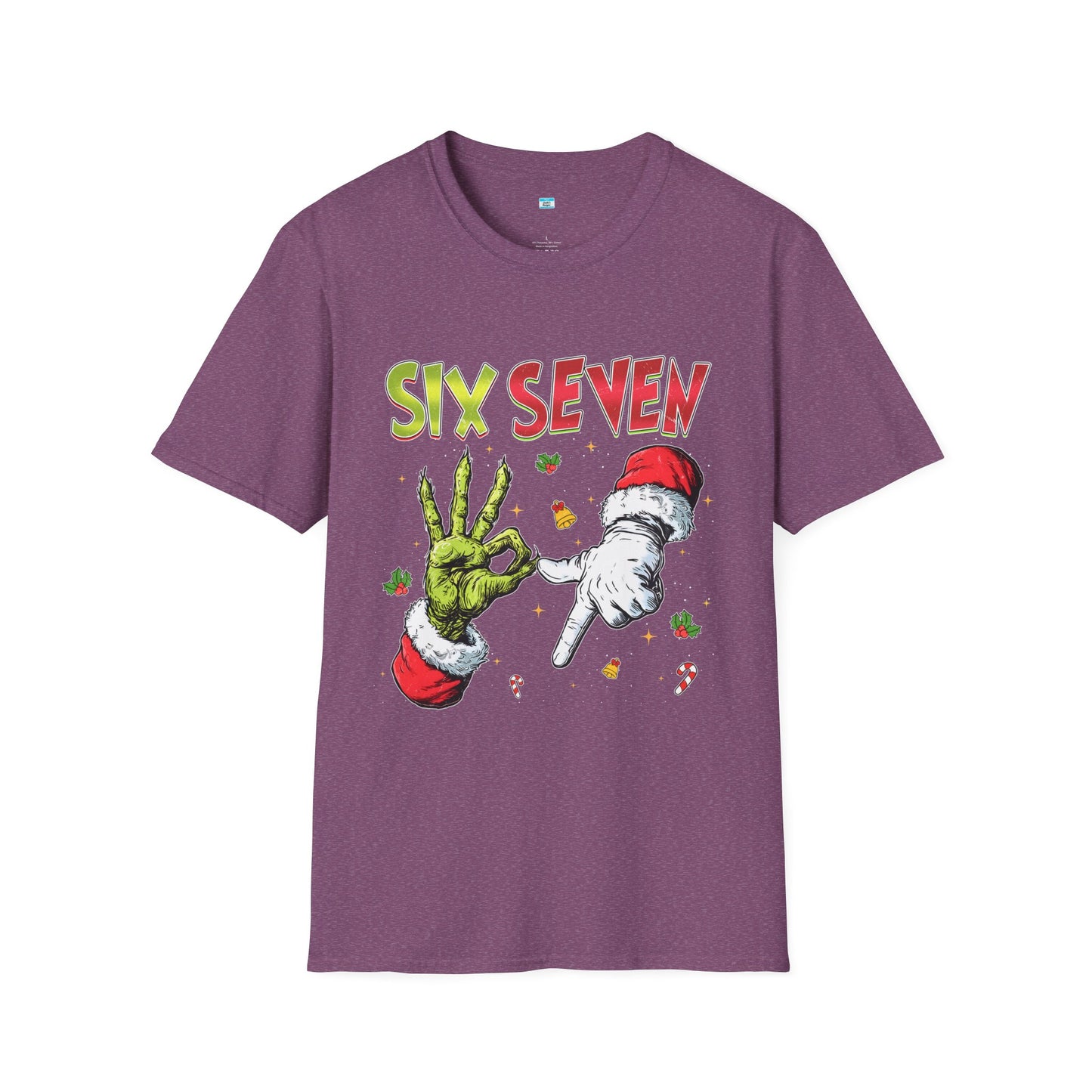 Funny Six Seven Christmas Shirt β Santa & Green Hand Holiday Humor Tee