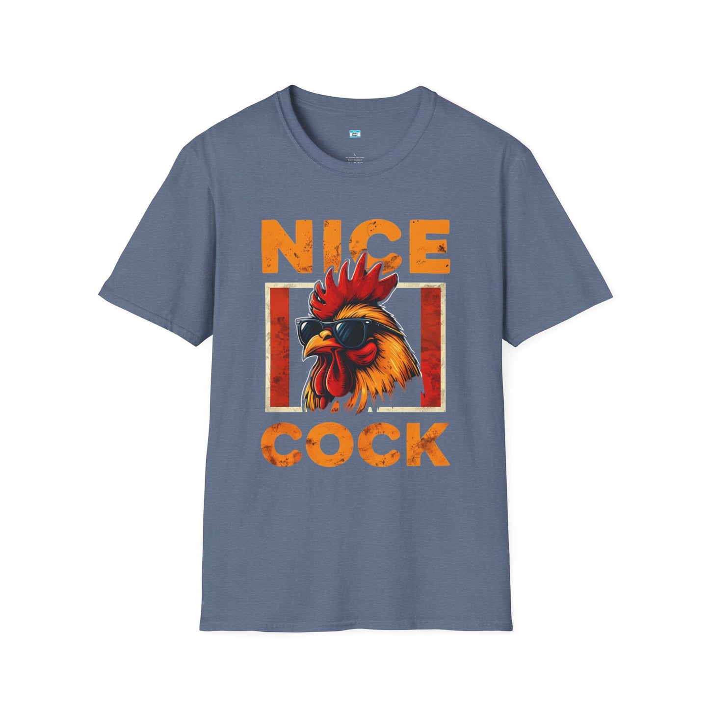 Nice Cock T-Shirt – Funny Rooster Graphic Tee, Farm Animal Humor Shirt