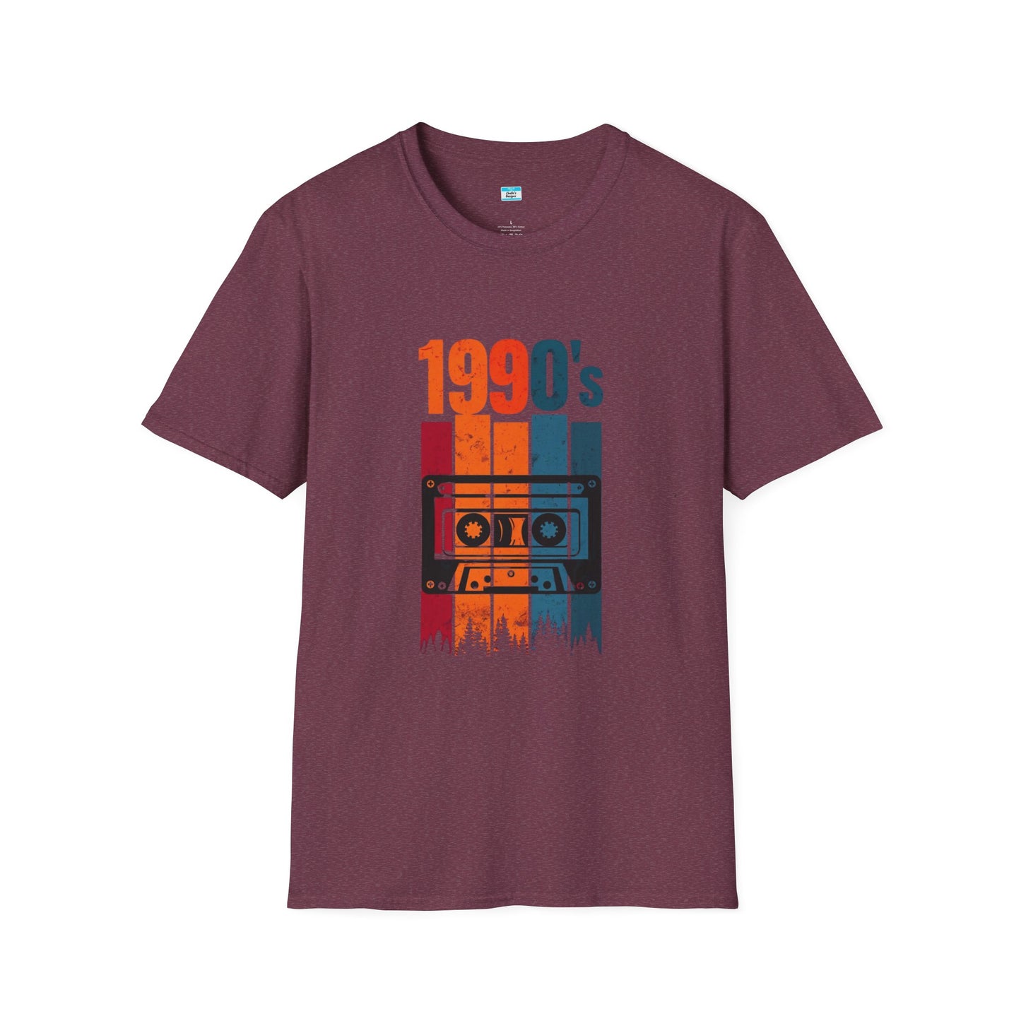 Retro 1990s Cassette Tape T-Shirt – Vintage Forest Mixtape Music Tee