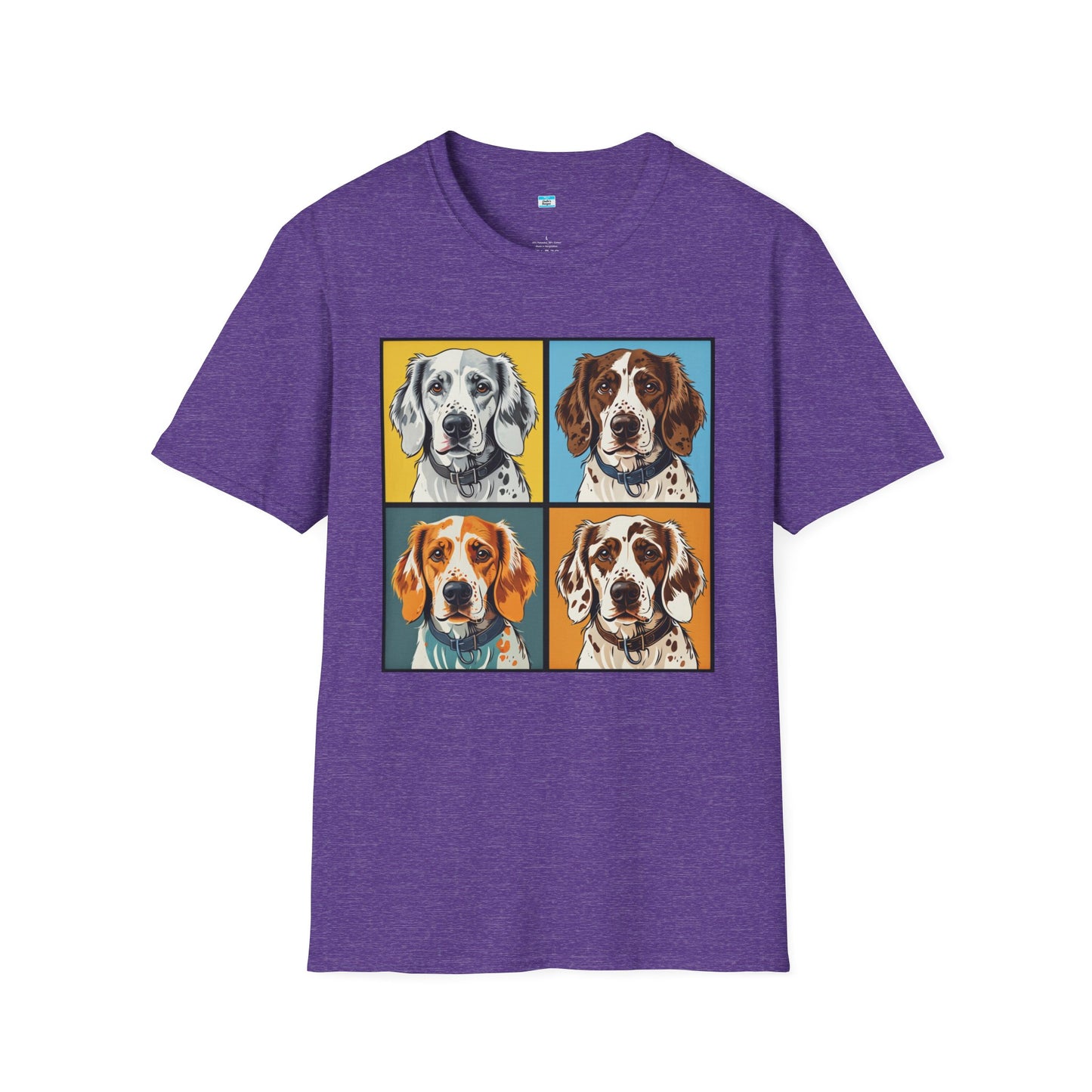 Pop Art English Setter T-Shirt β Colorful Dog Lover Graphic Tee