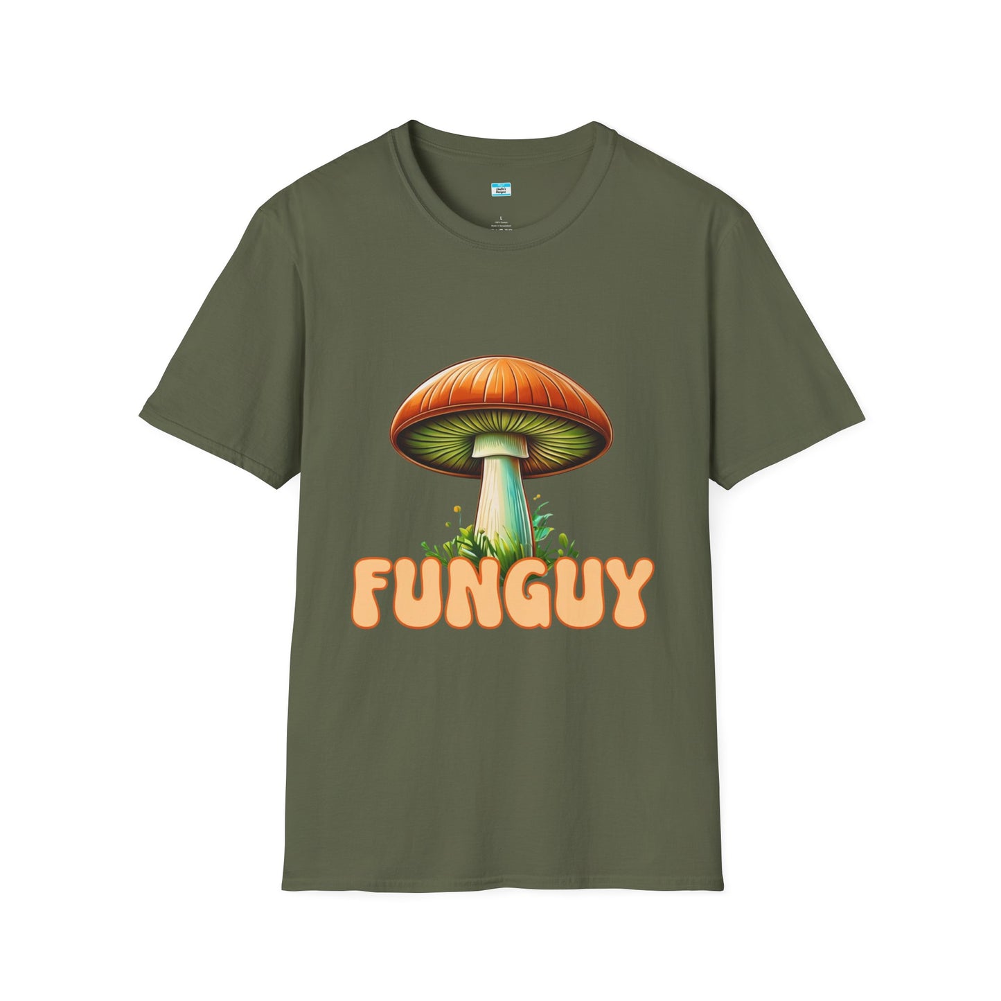 Funguy Mushroom T-Shirt, Funny Pun Graphic Tee for Nature Lovers & Gamers, Funny Mushroom Shirt, Nature Lover Gift, Botanical Tee, Mycology Apparel
