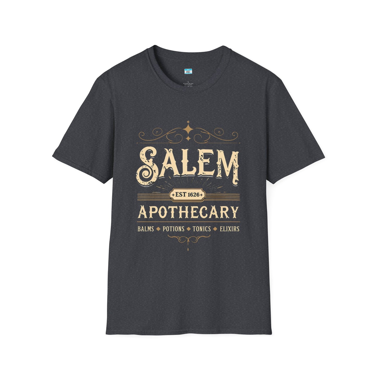 Salem Apothecary T-Shirt β Vintage Witchy Halloween Tee | Potions, Elixirs & Magic Design