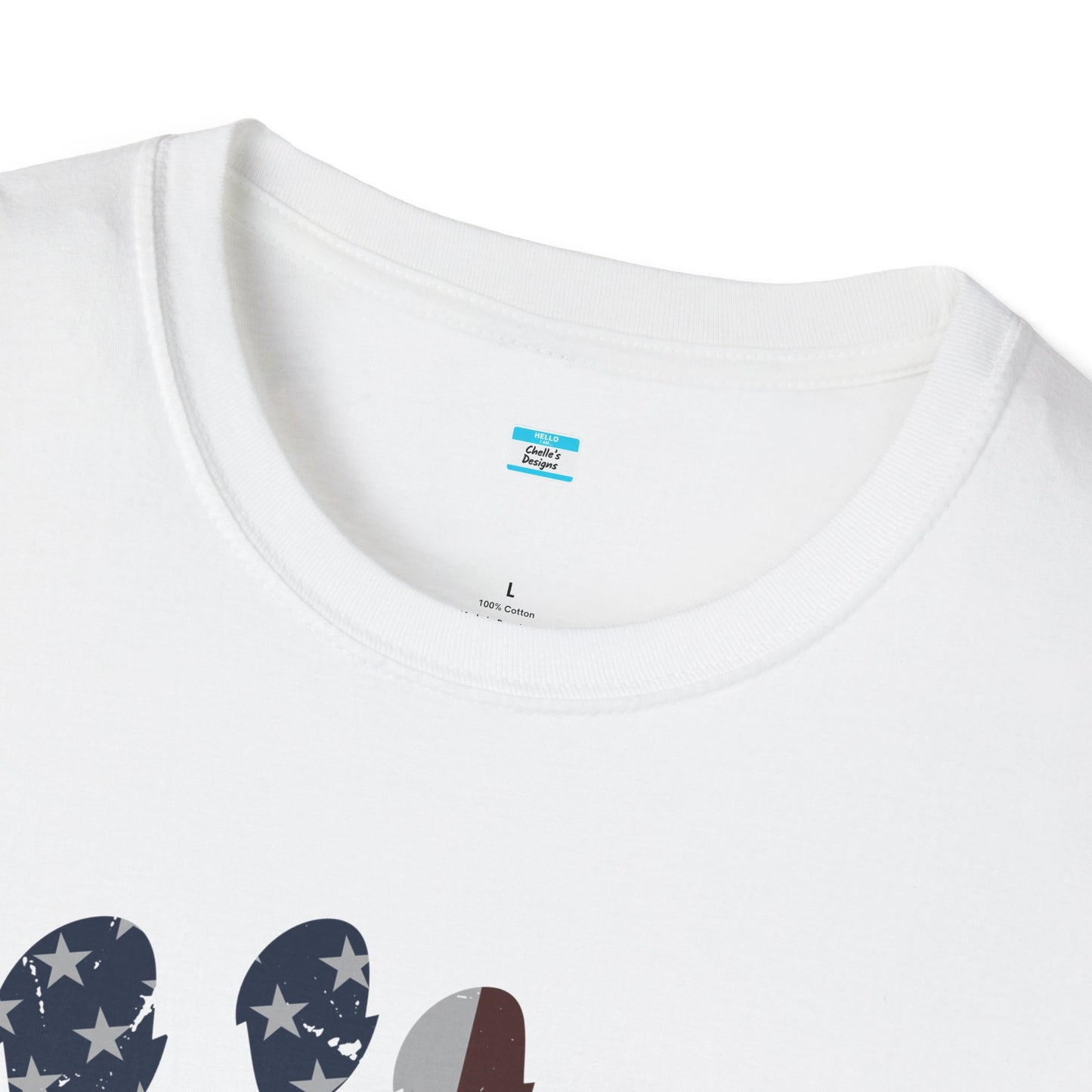 Patriotic Bigfoot Footprint T-Shirt, American Flag Sasquatch USA Tee