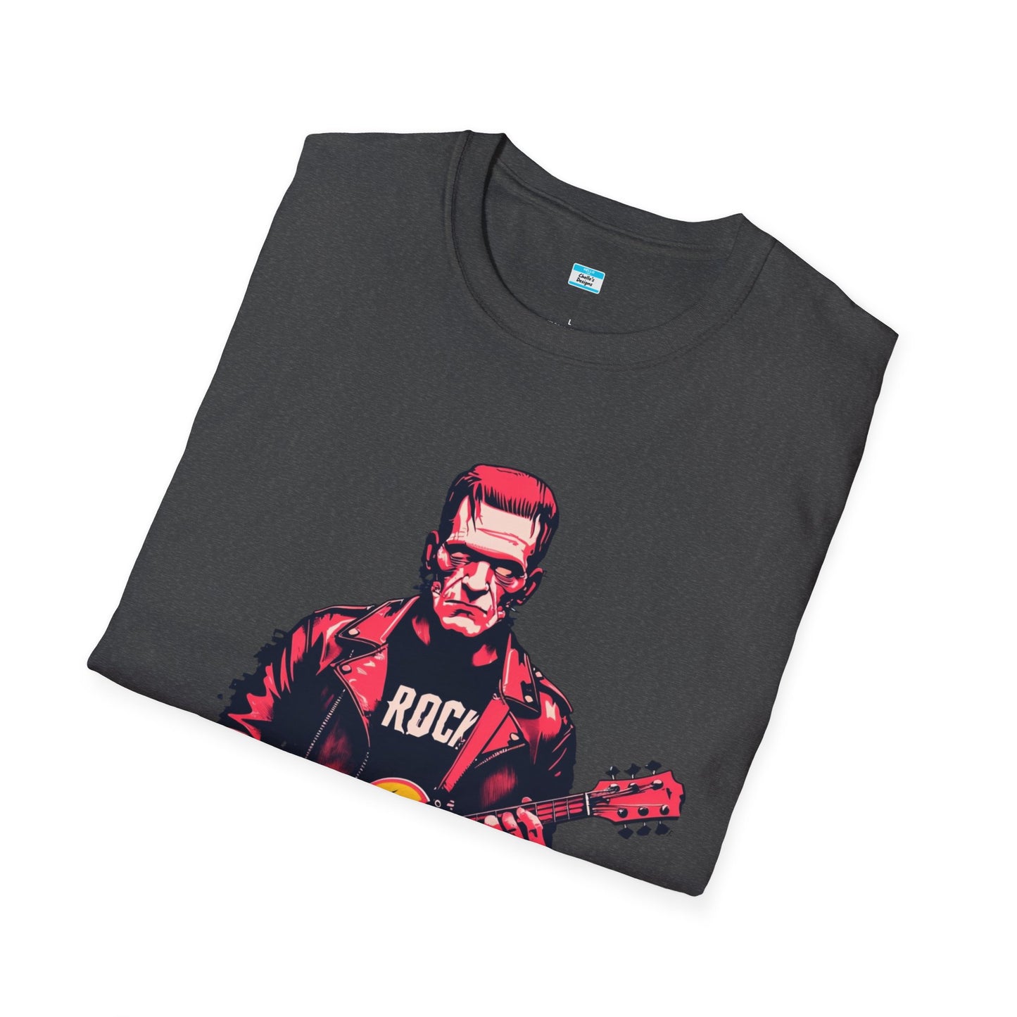 Frankenstein Rock Guitar T-Shirt – Horror Punk Monster Music Tee