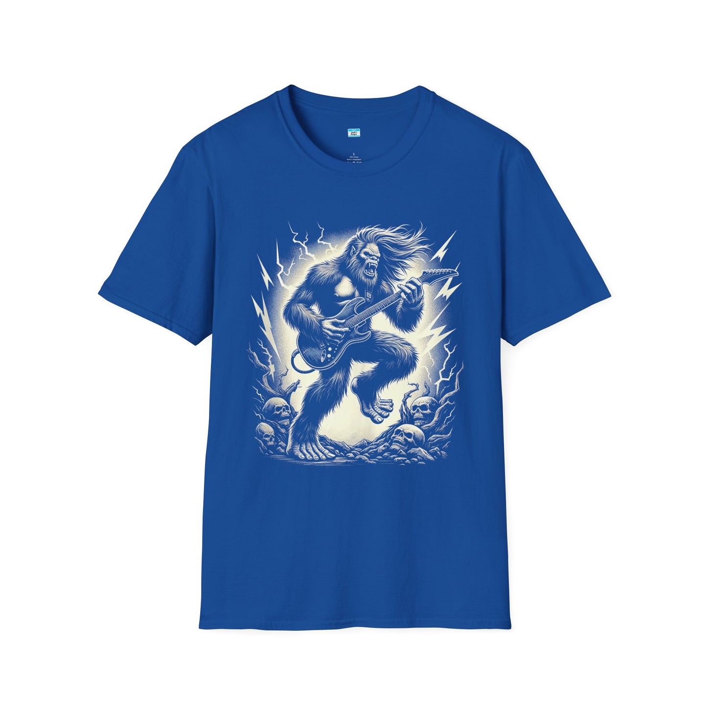 Metal Bigfoot T-Shirt β Funny Sasquatch Playing Guitar Rock Tee