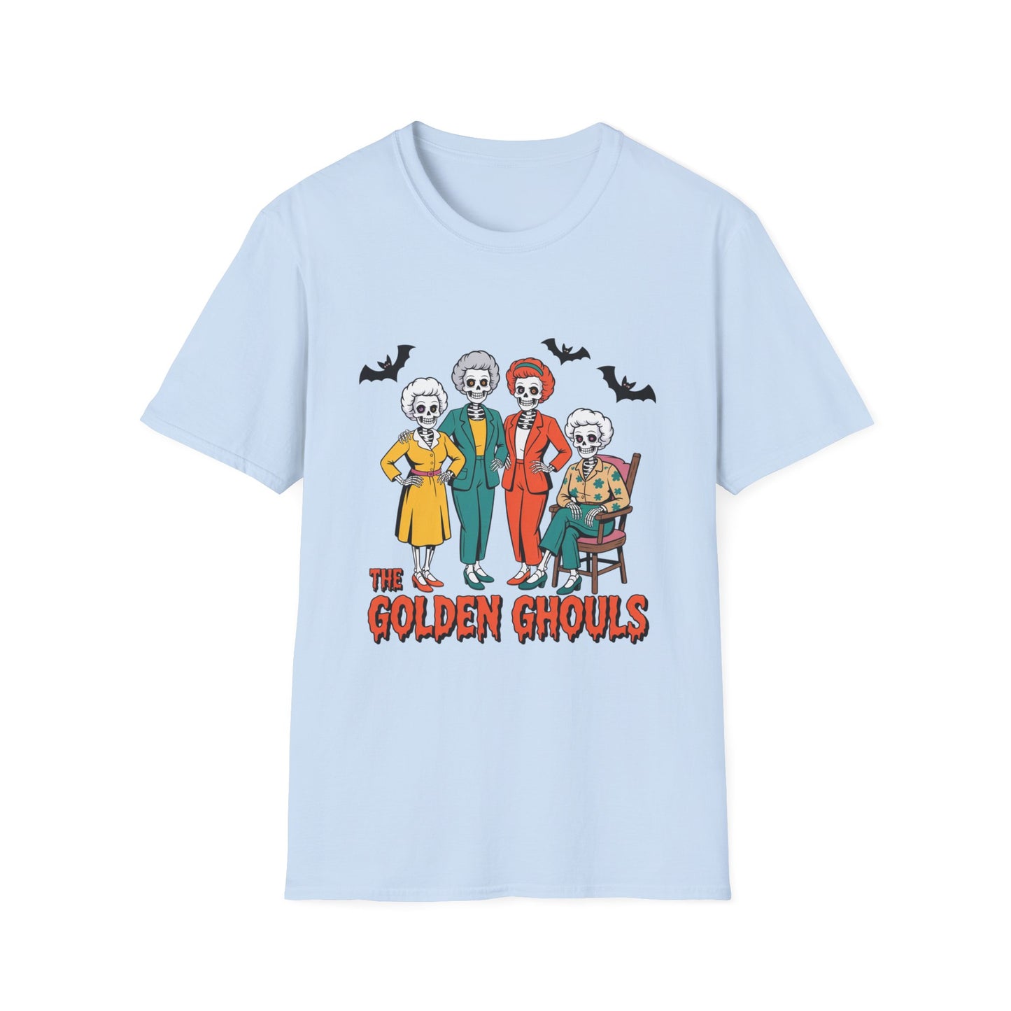 Golden Ghouls Halloween Parody T-Shirt β Funny Skeleton Golden Girls Tee