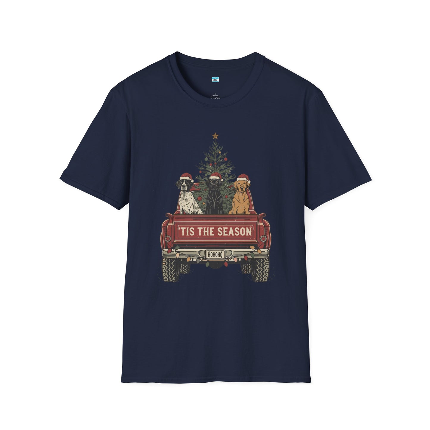 ’Tis The Season Christmas Truck Dog Shirt – Festive Holiday Dog Lover Tee