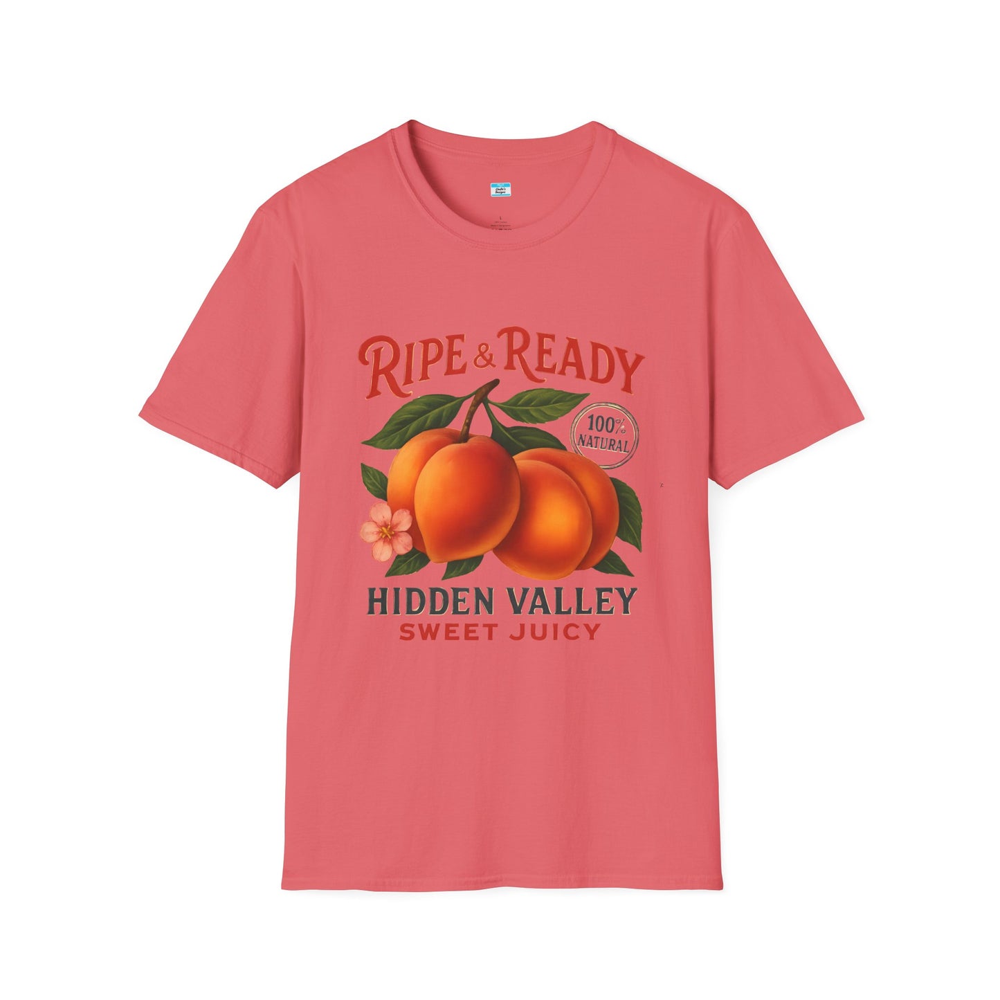 Ripe & Ready Peach T-Shirt β Hidden Valley Sweet Juicy Vintage Fruit Tee