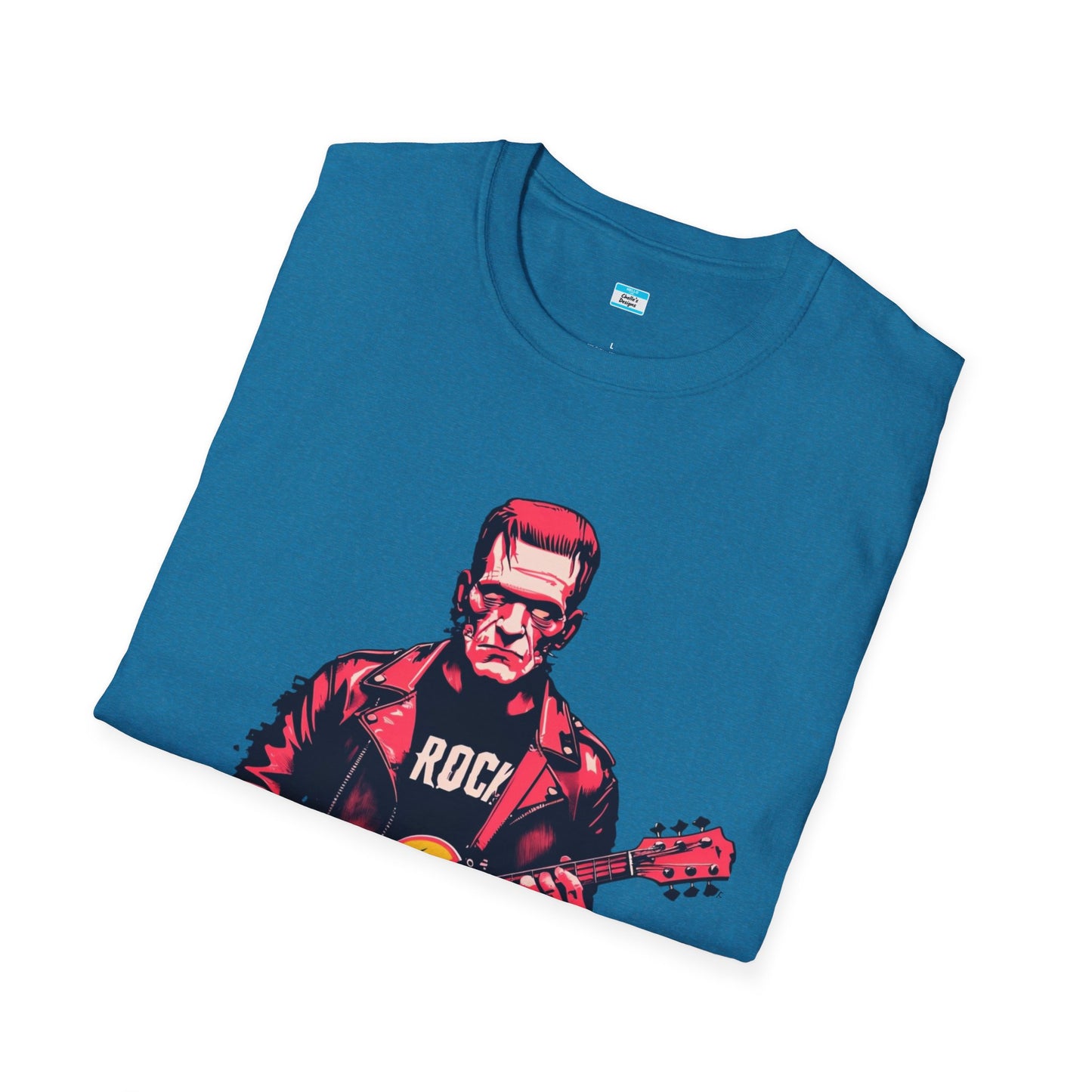 Frankenstein Rock Guitar T-Shirt – Horror Punk Monster Music Tee