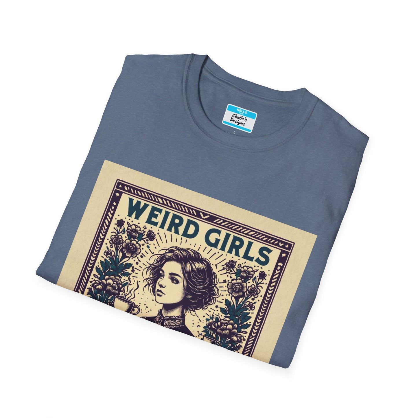 Weird Girls Club T-Shirt | Aesthetic Vintage Book Lover Graphic Tee for Women