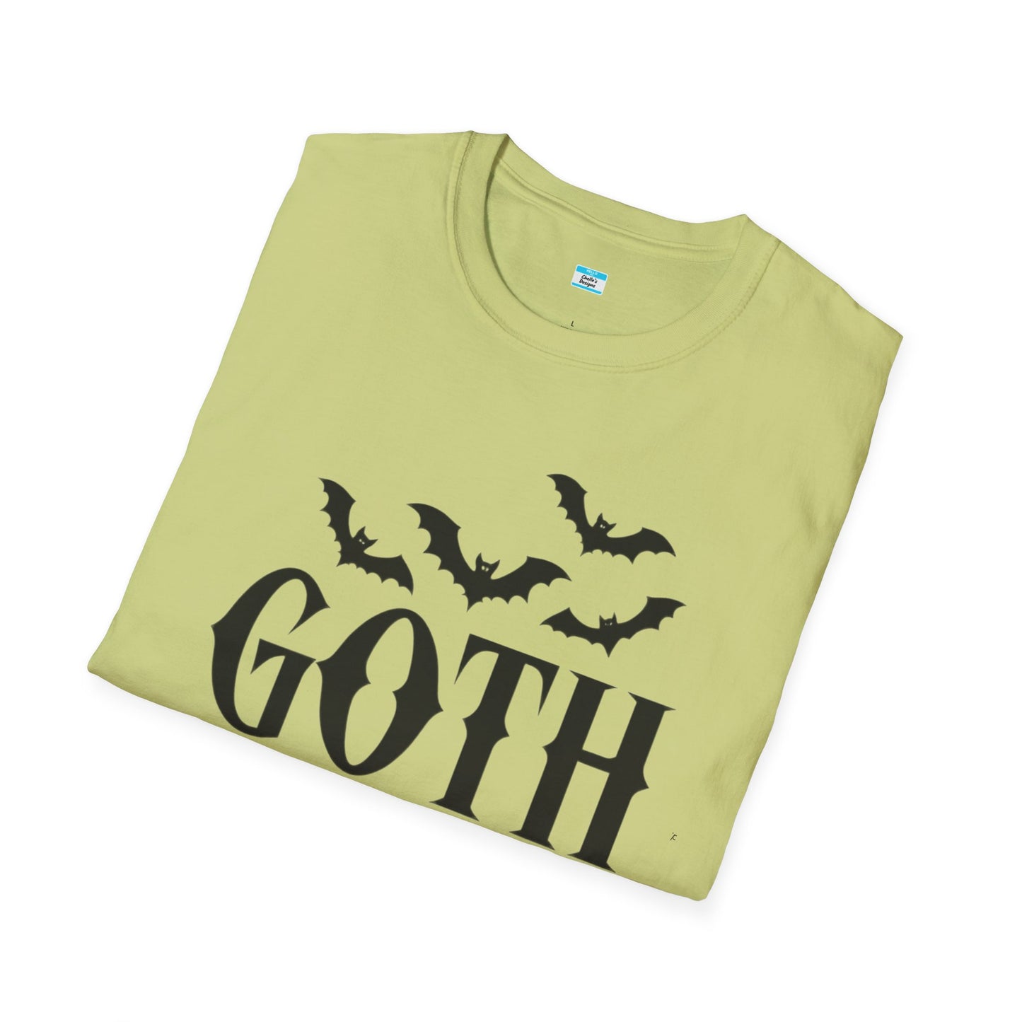 Goth Mama T-Shirt β Moon Phase & Bat Graphic Tee for Spooky Moms