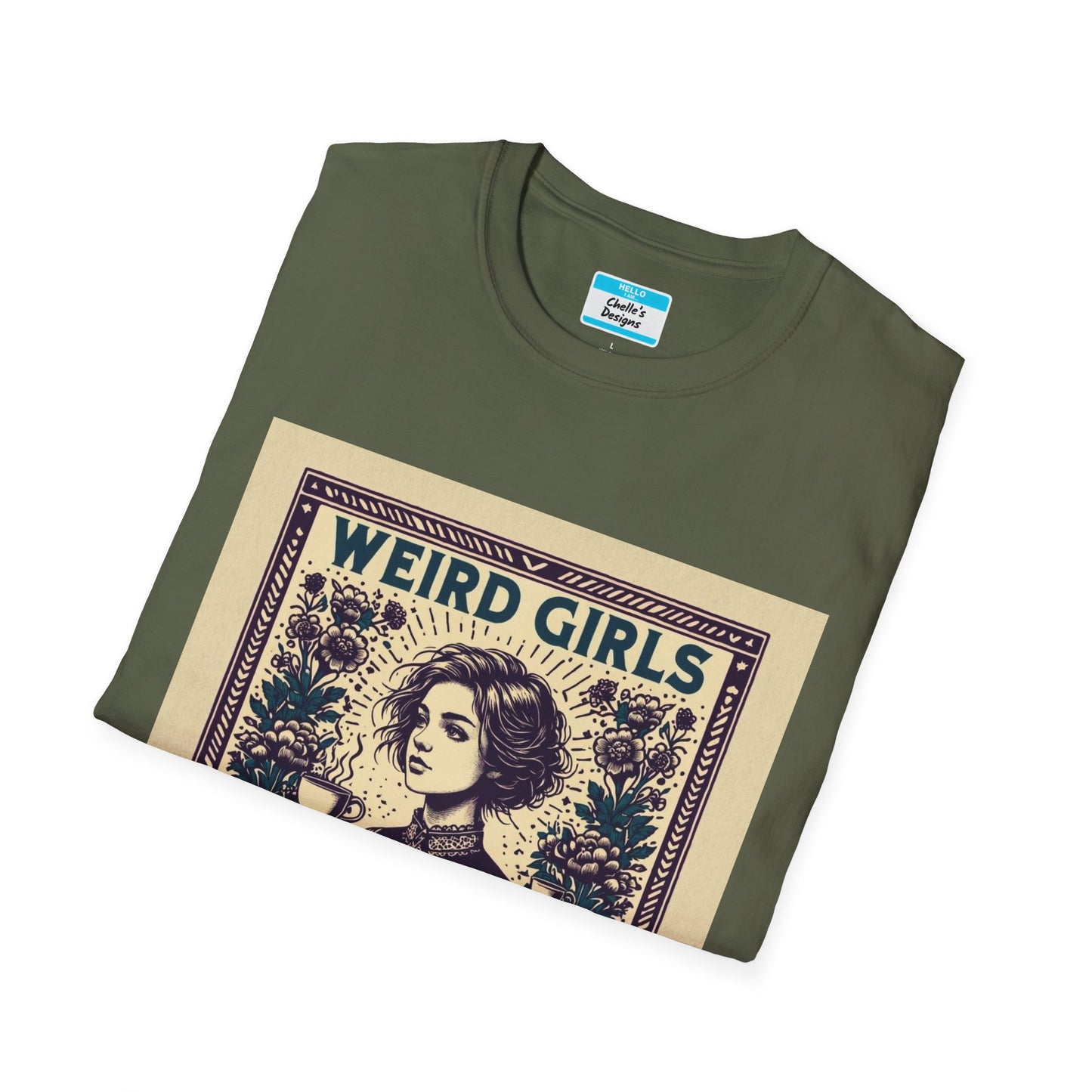 Weird Girls Club T-Shirt | Aesthetic Vintage Book Lover Graphic Tee for Women