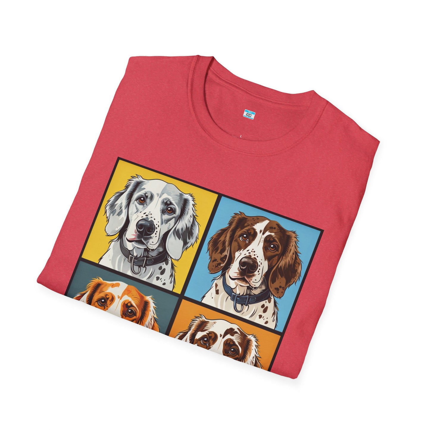 Pop Art English Setter T-Shirt β Colorful Dog Lover Graphic Tee